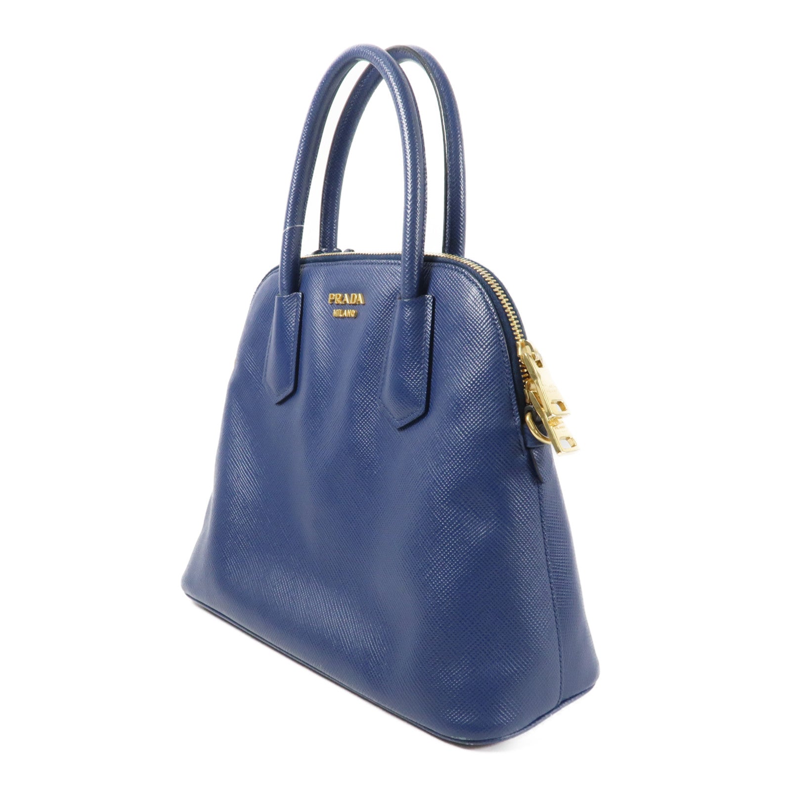 PRADA 牛皮皮革2way Shoulder金扣手挽肩背兩用袋