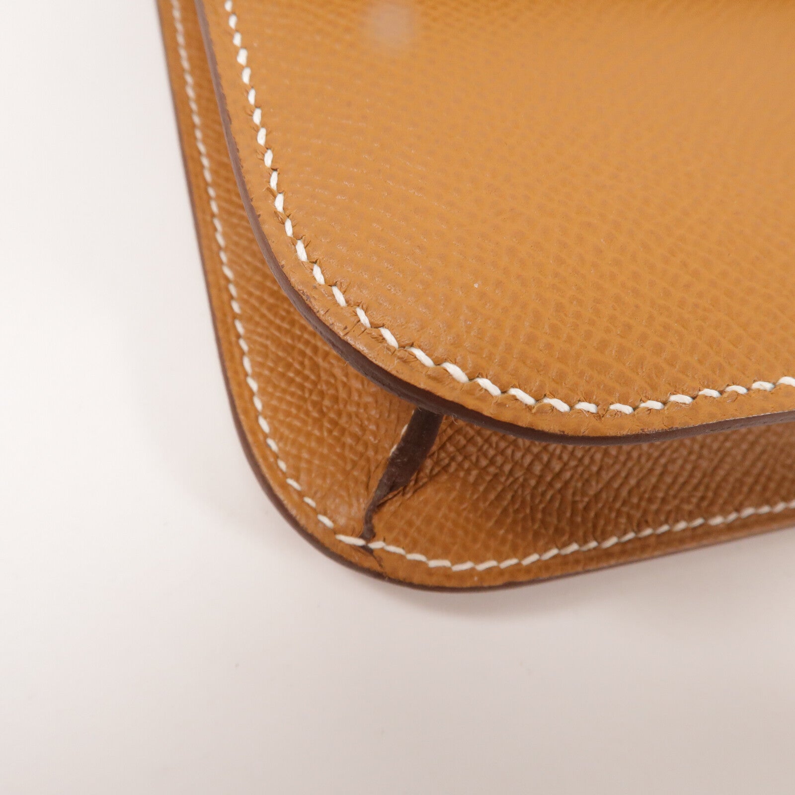 HERMES Epsom皮革Constance Elan肩背袋Gold