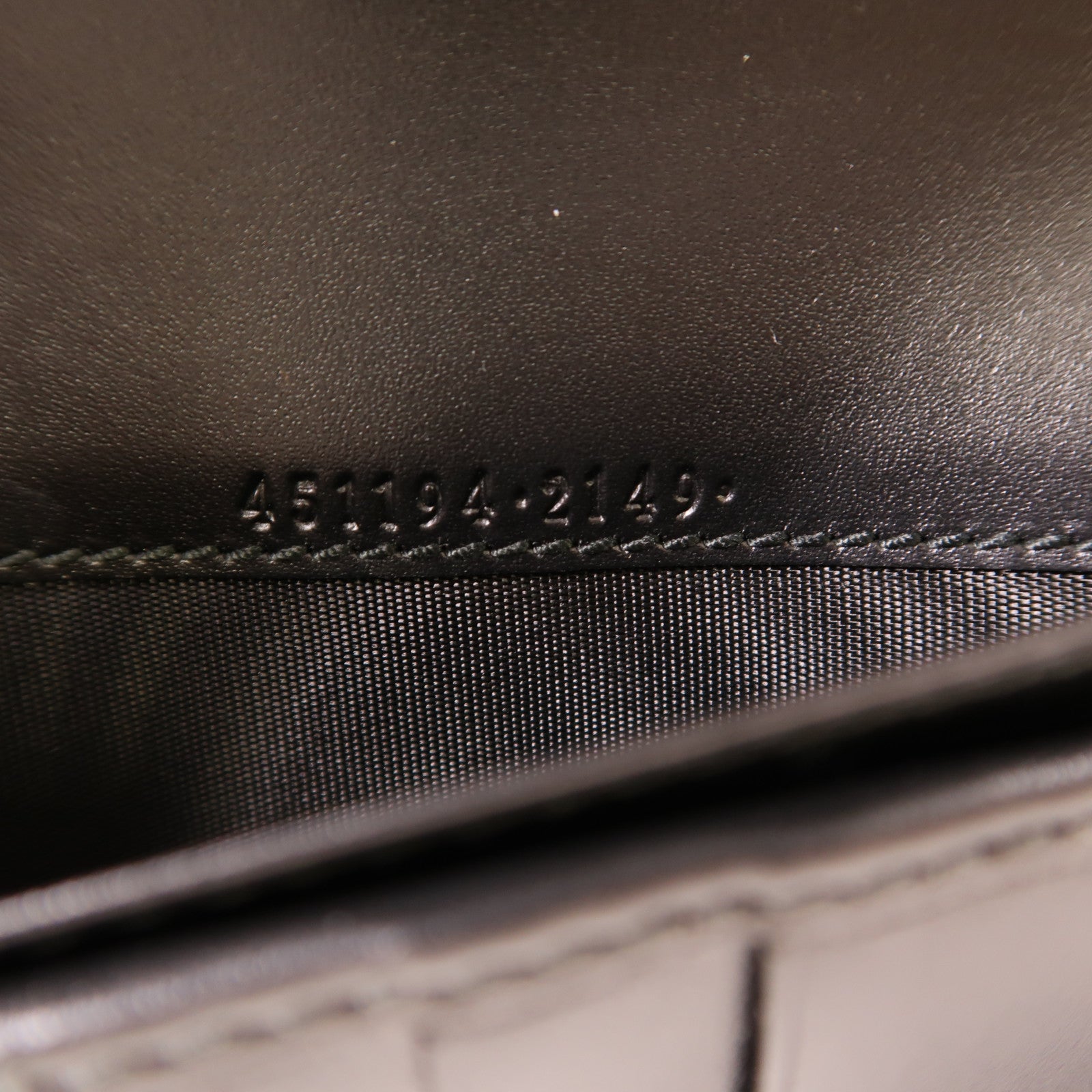 GUCCI 牛皮皮革Long Wallet銀扣長錢包