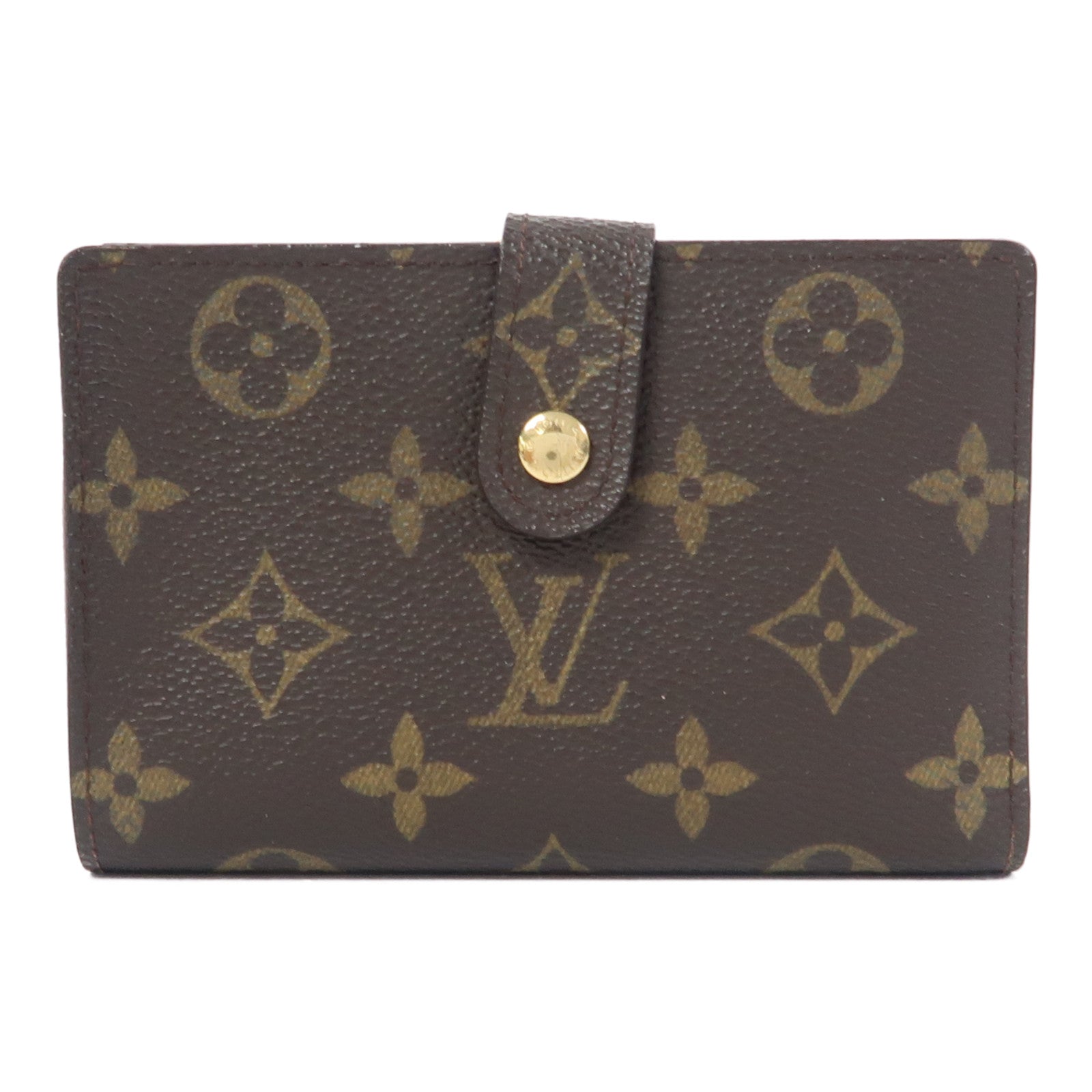 LOUIS VUITTON Monogram Portefeuille Viennois金扣錢包啡色