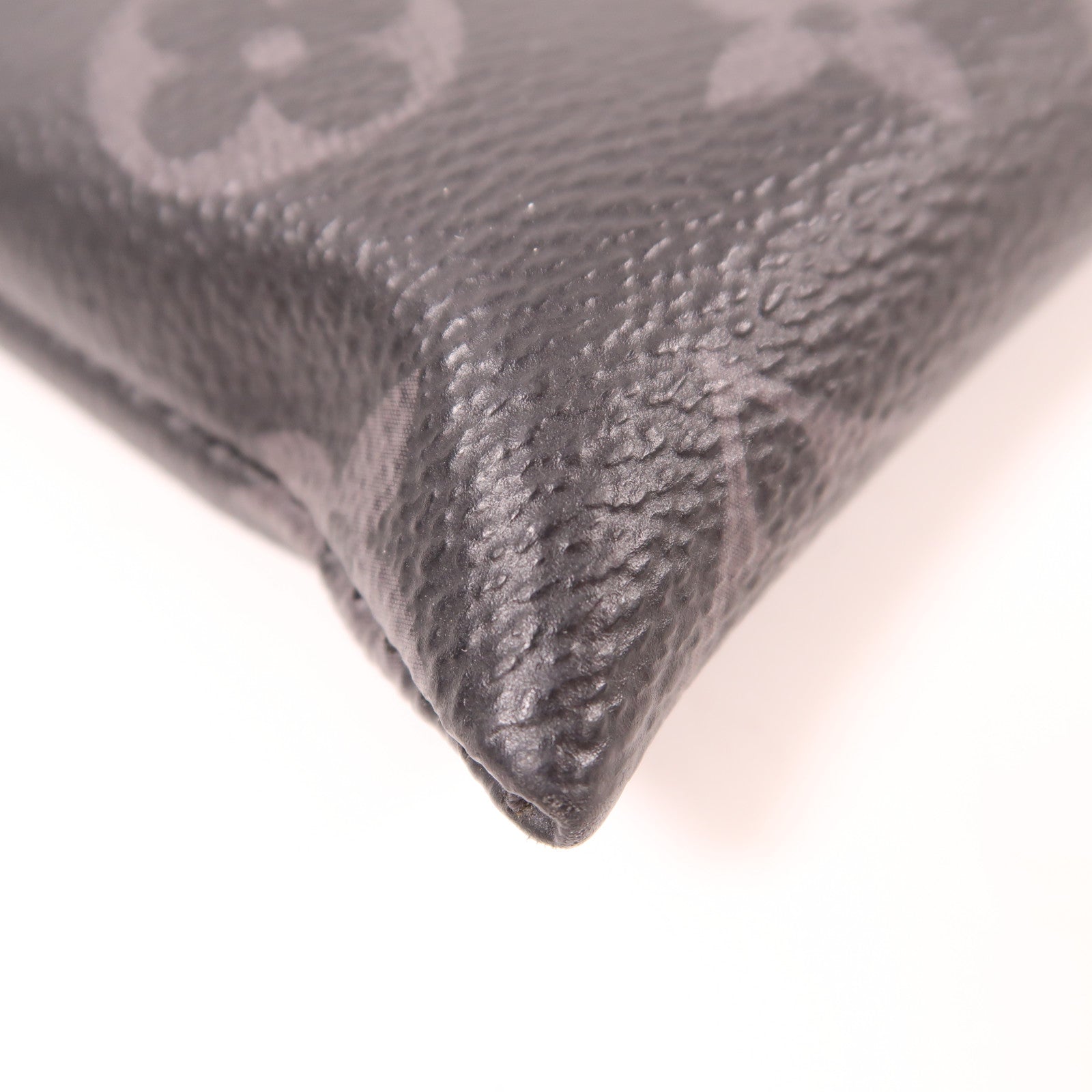 LOUIS VUITTON Monogram Eclipse Discovery Pochette銀扣手拿包