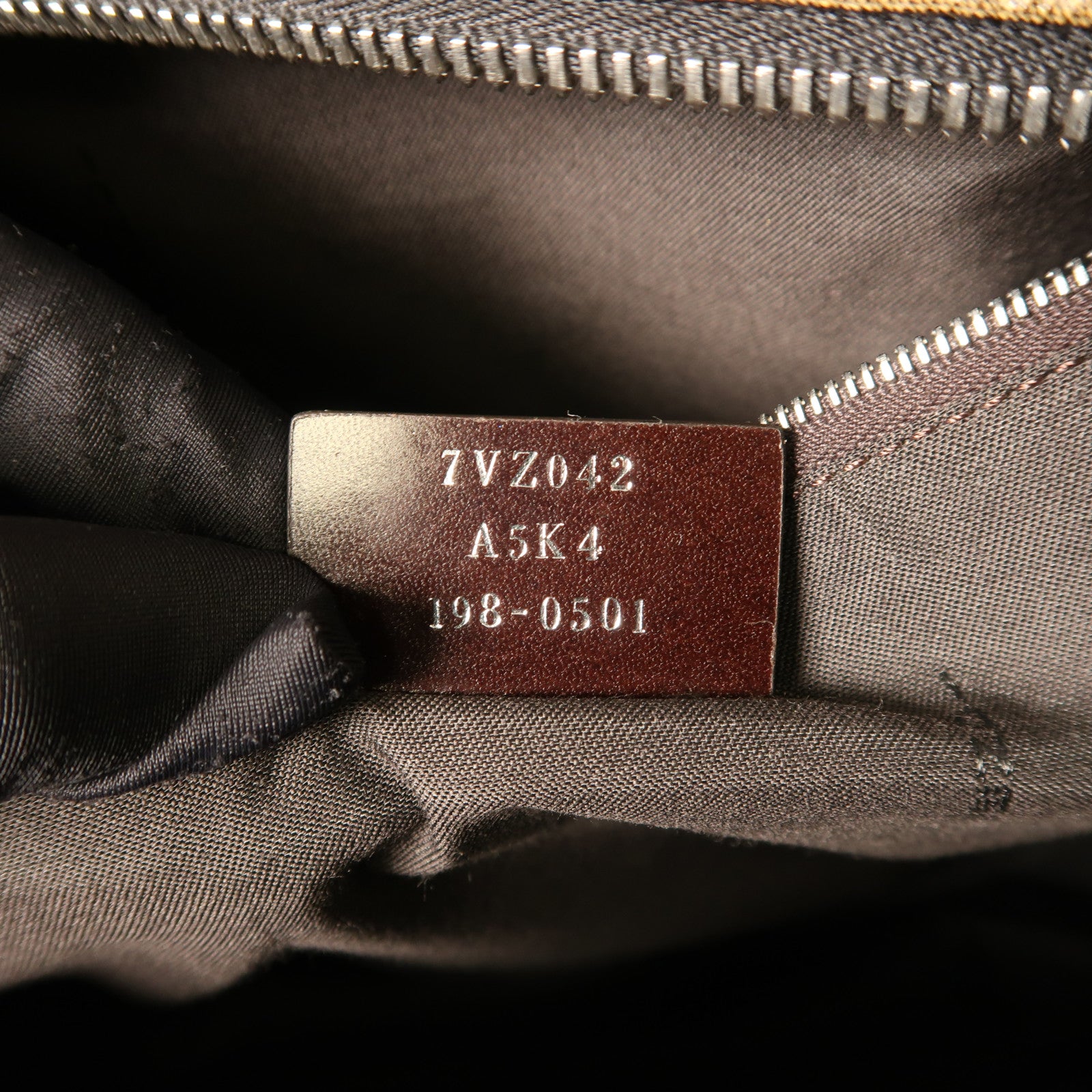 FENDI 塗層帆布Backpack銀扣背包