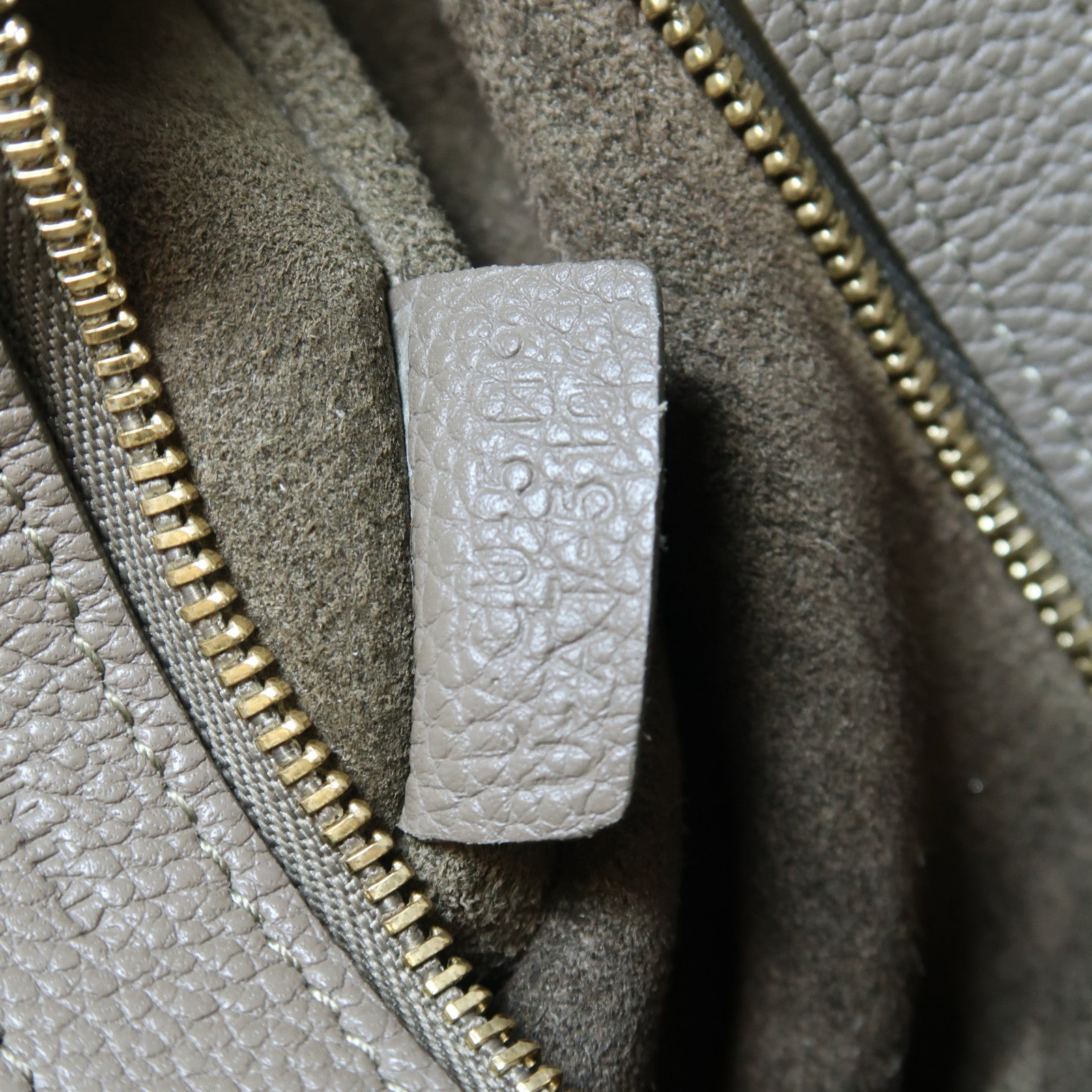 CELINE 牛皮皮革Small Cabas Phantom金扣手挽袋灰色
