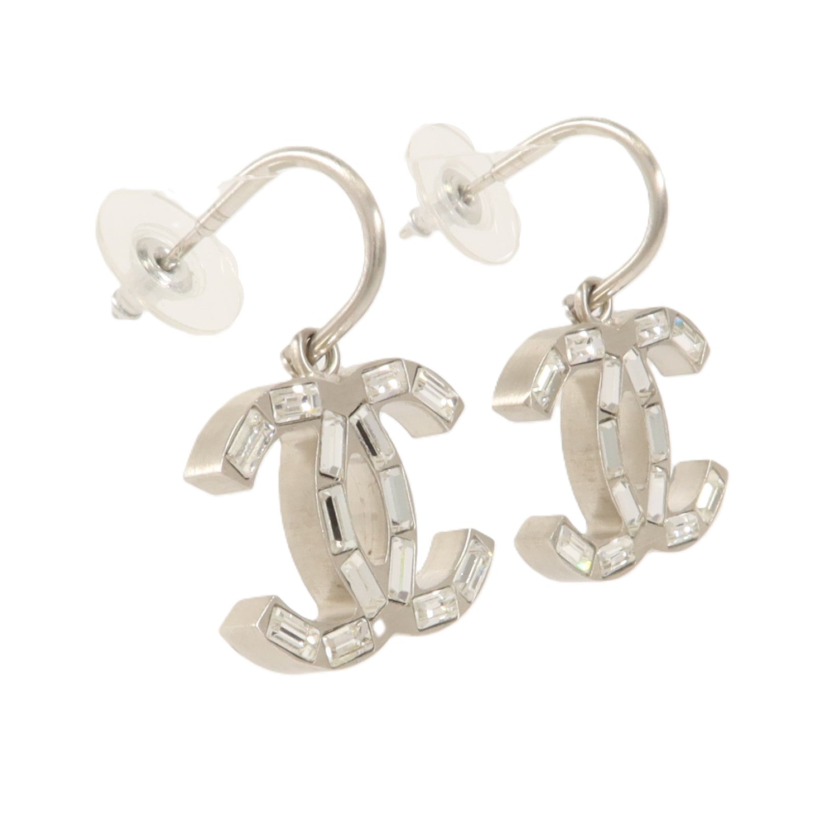 CHANEL 金屬/水晶Boucles D'oreilles Earring耳環