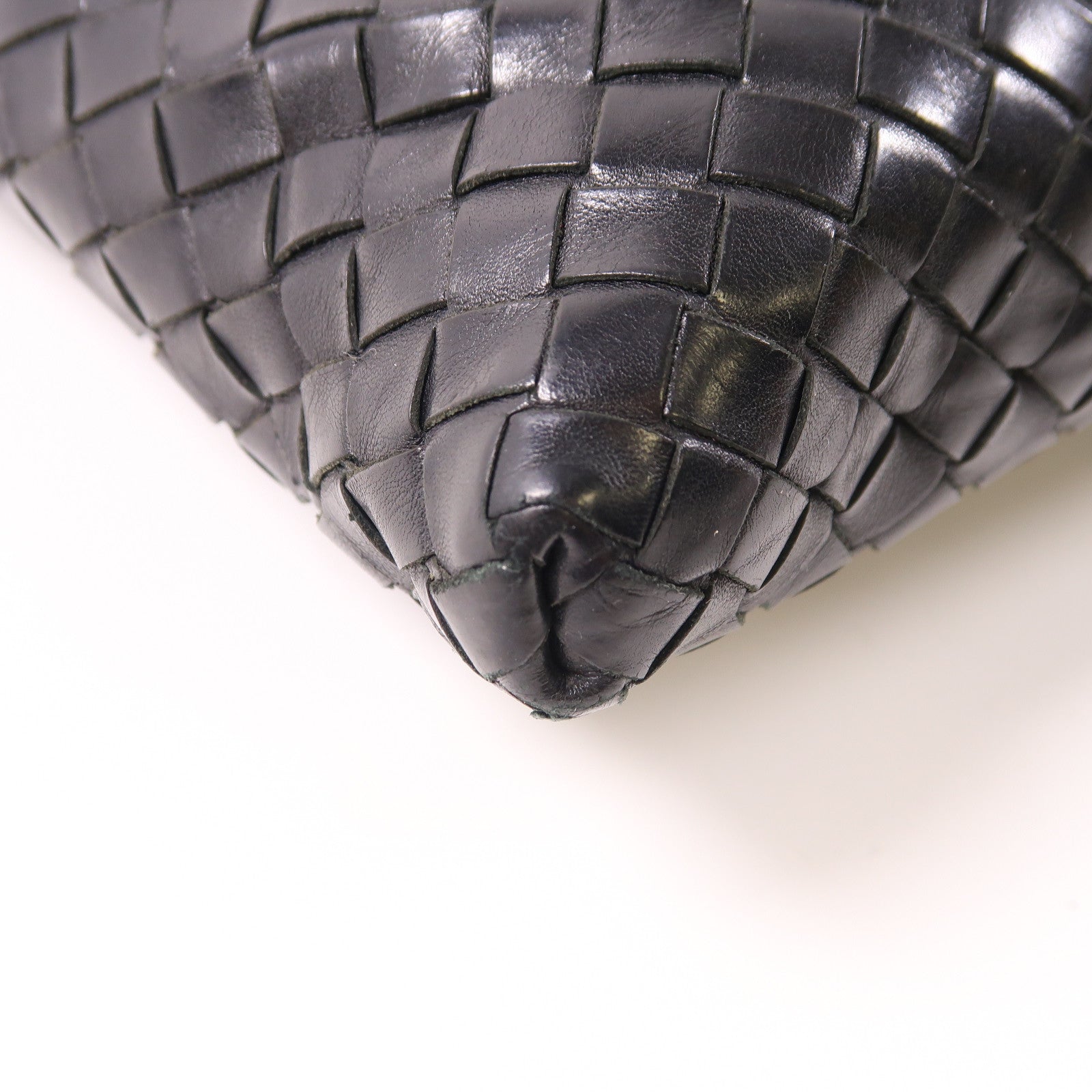 BOTTEGA VENETA 織紋皮革Shoulder Bag肩背袋黑色
