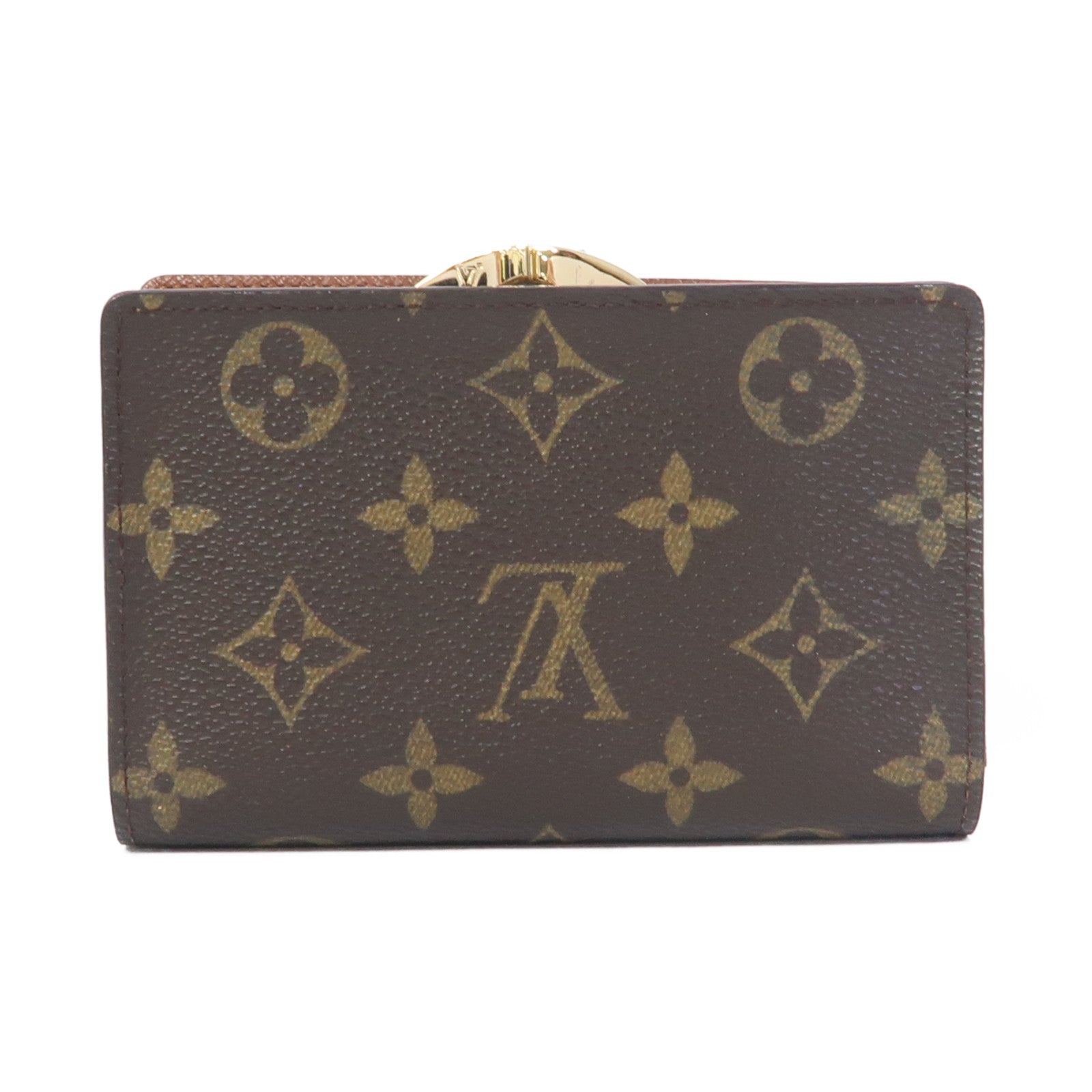 LOUIS VUITTON Monogram Portefeuille Viennois金扣錢包啡色