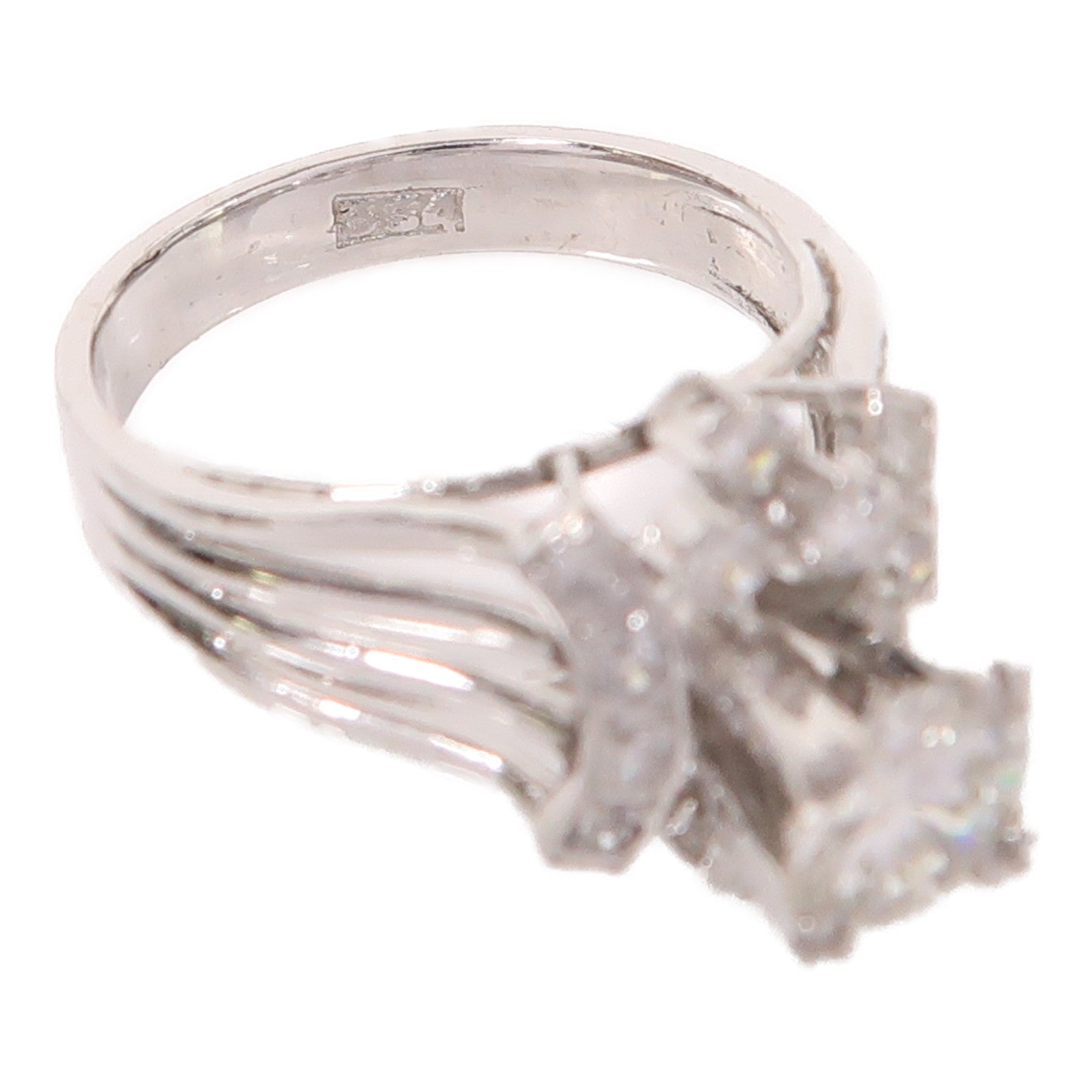 JEWELRY Diamond Ring US#3.75 8K White Gold
