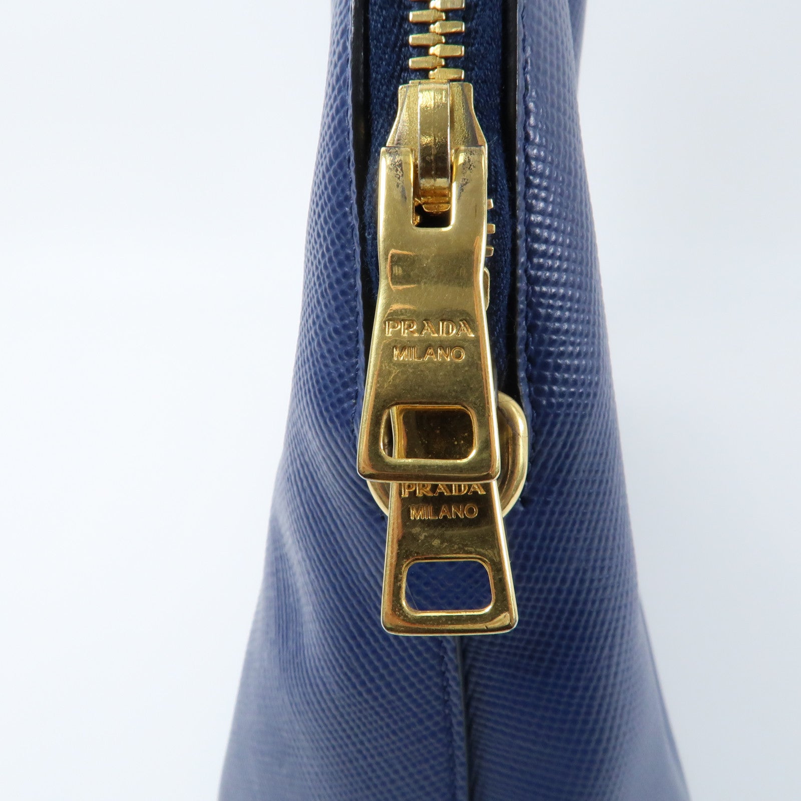 PRADA 牛皮皮革2way Shoulder金扣手挽肩背兩用袋