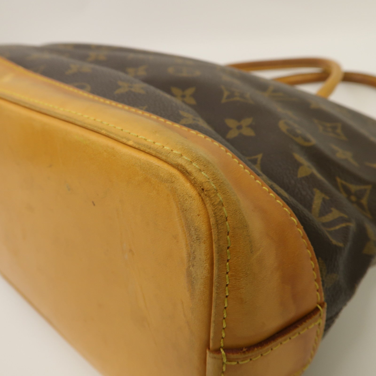 LOUIS VUITTON 【激減優惠】Monogram Lockit Horizontal金扣手挽袋啡色