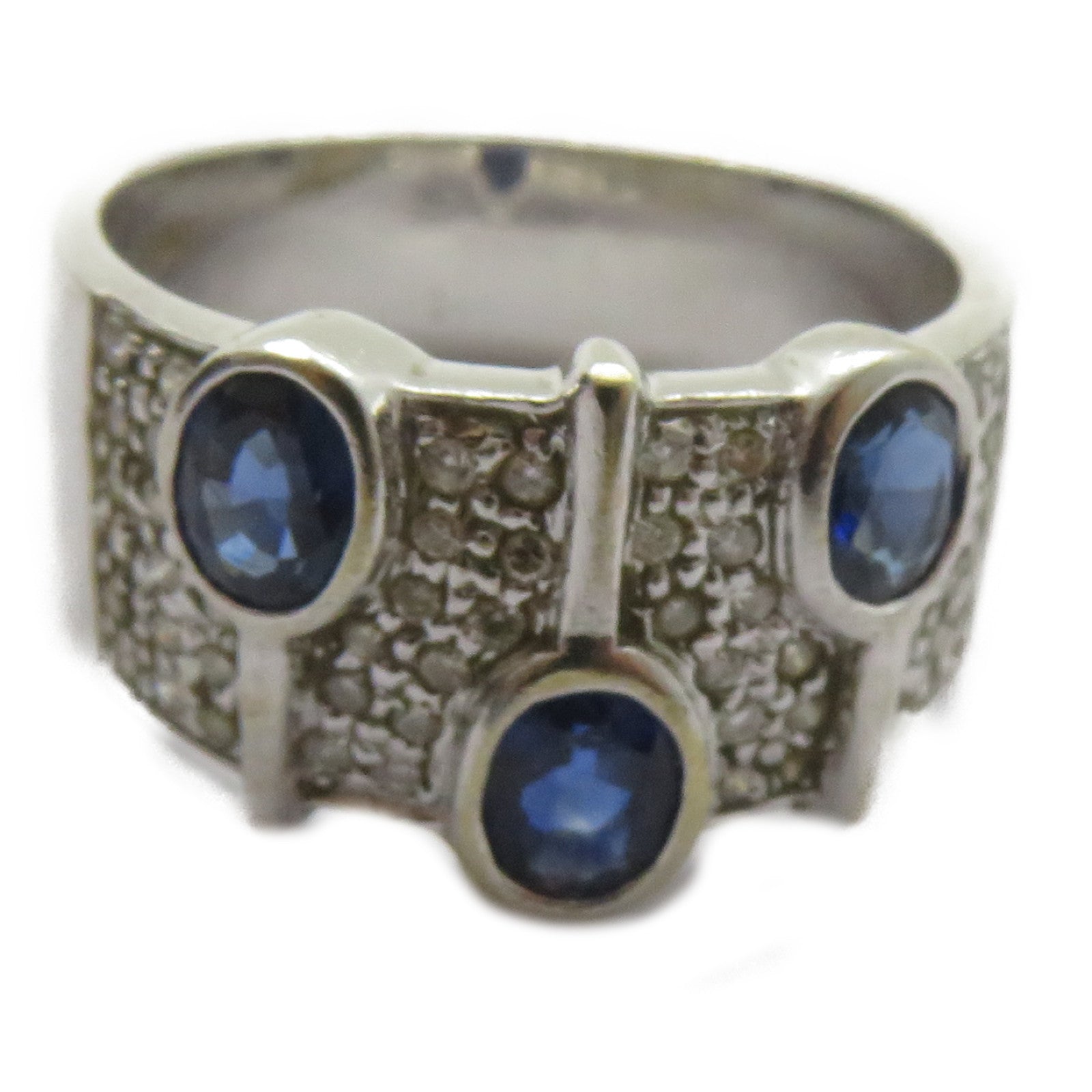 JEWELRY 【激減優惠】18K白金Diamond Ring鑽石戒指US#8