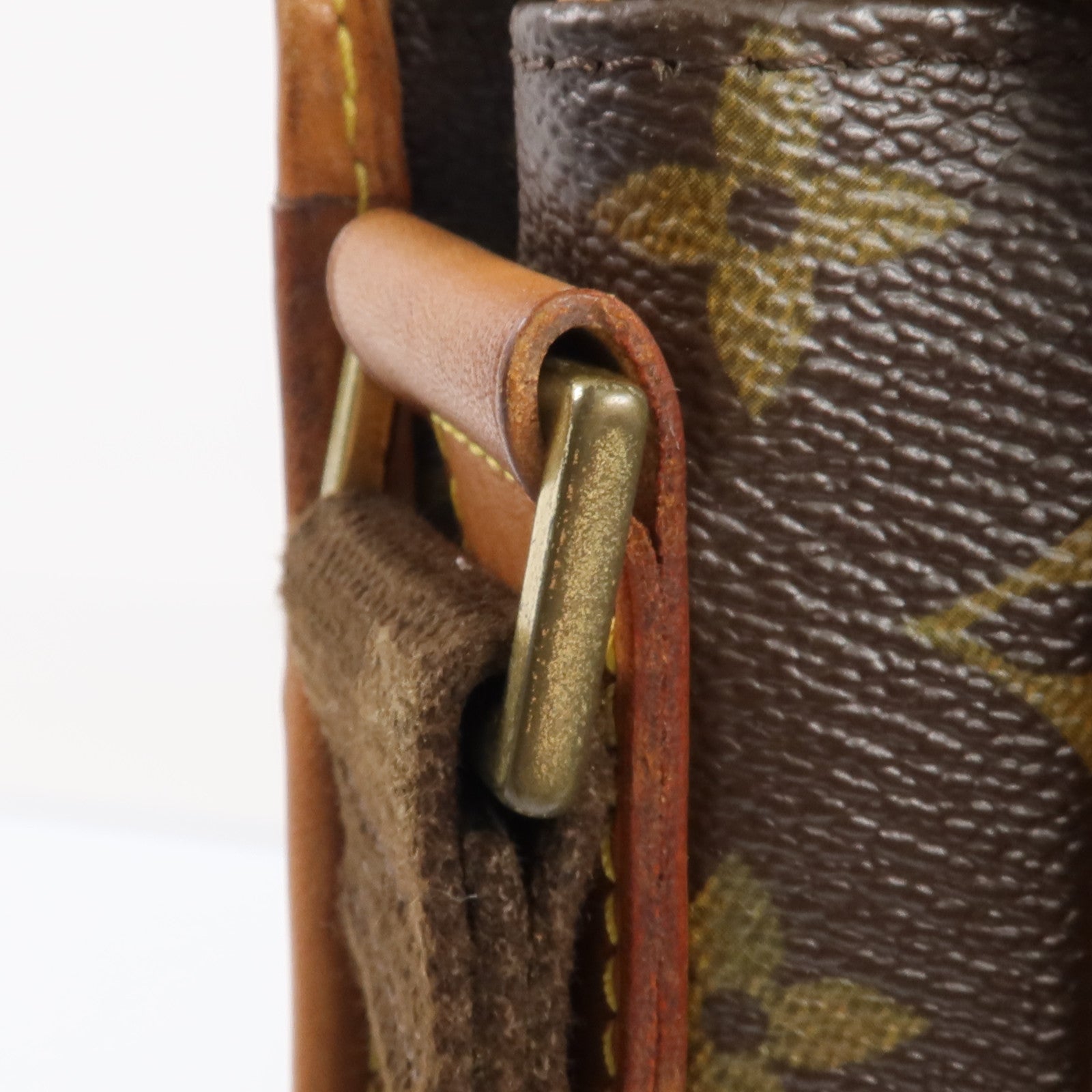 LOUIS VUITTON Monogram Bosphore金扣肩背袋棕色