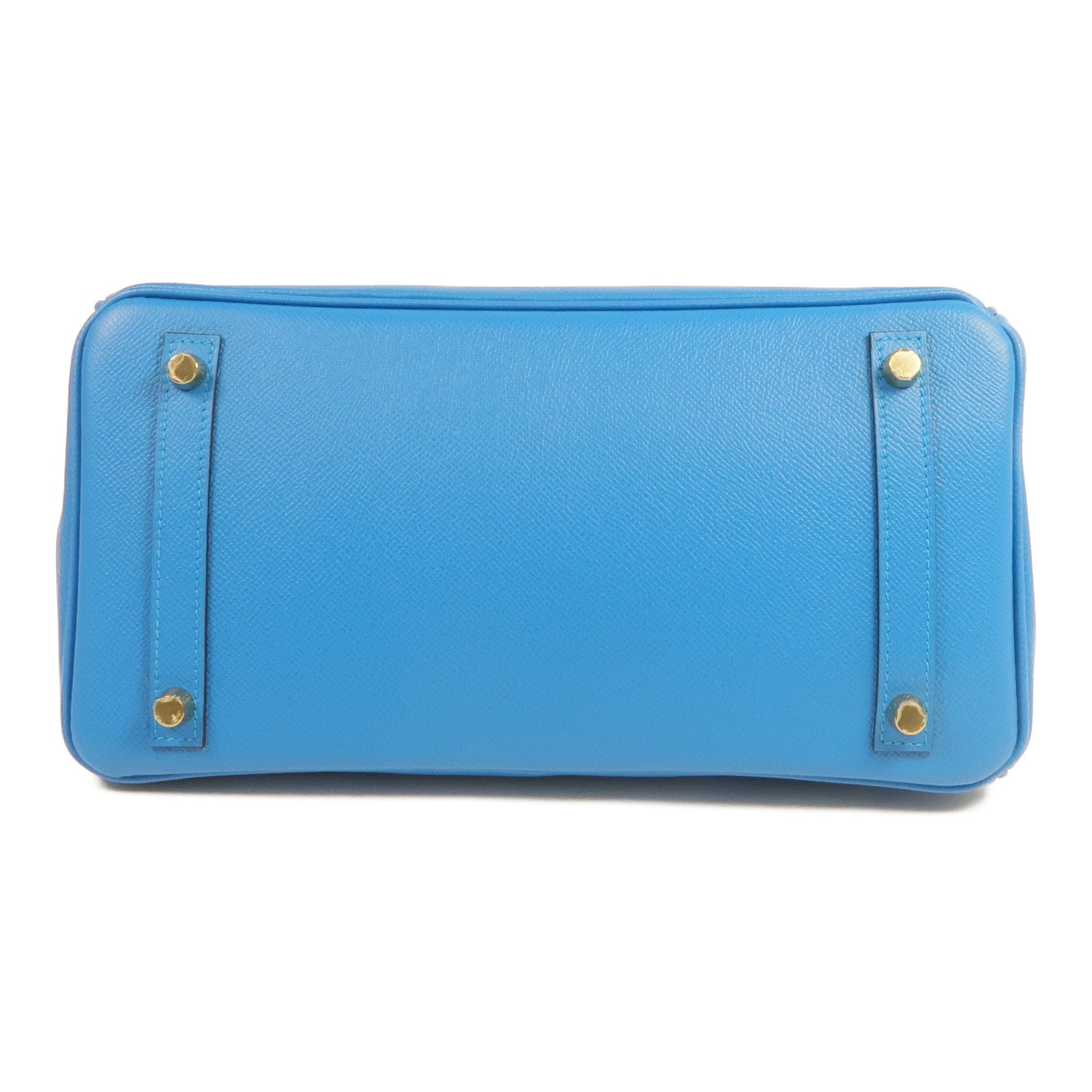 HERMES Epsom皮革Birkin 30金扣手挽袋Bleu Zanzibar