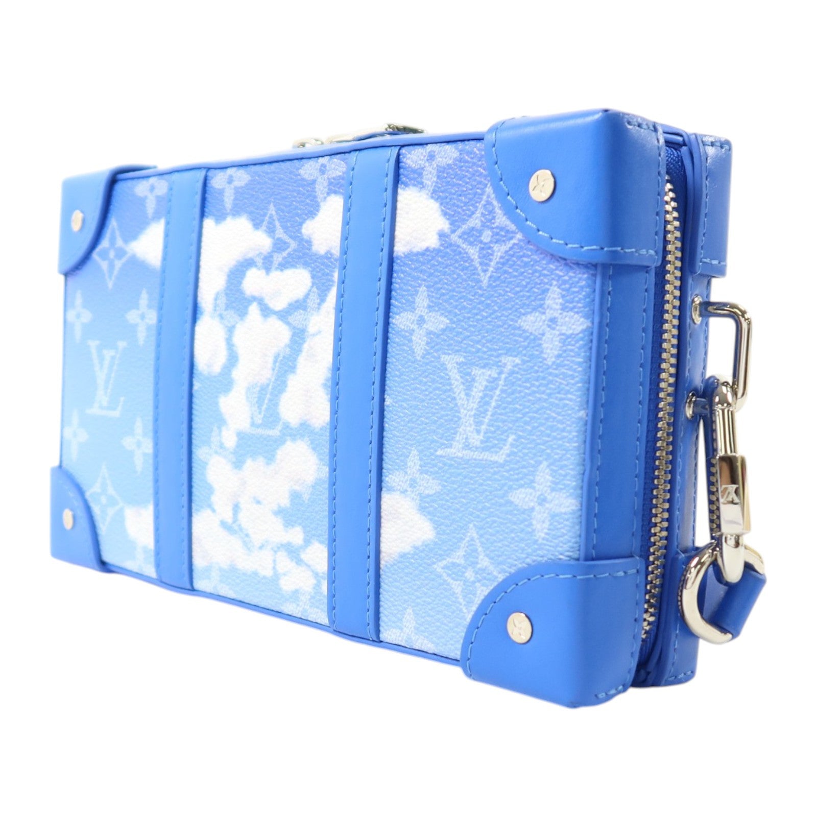 LOUIS VUITTON Monogram Clouds Soft Trunk Wallet銀扣肩背袋