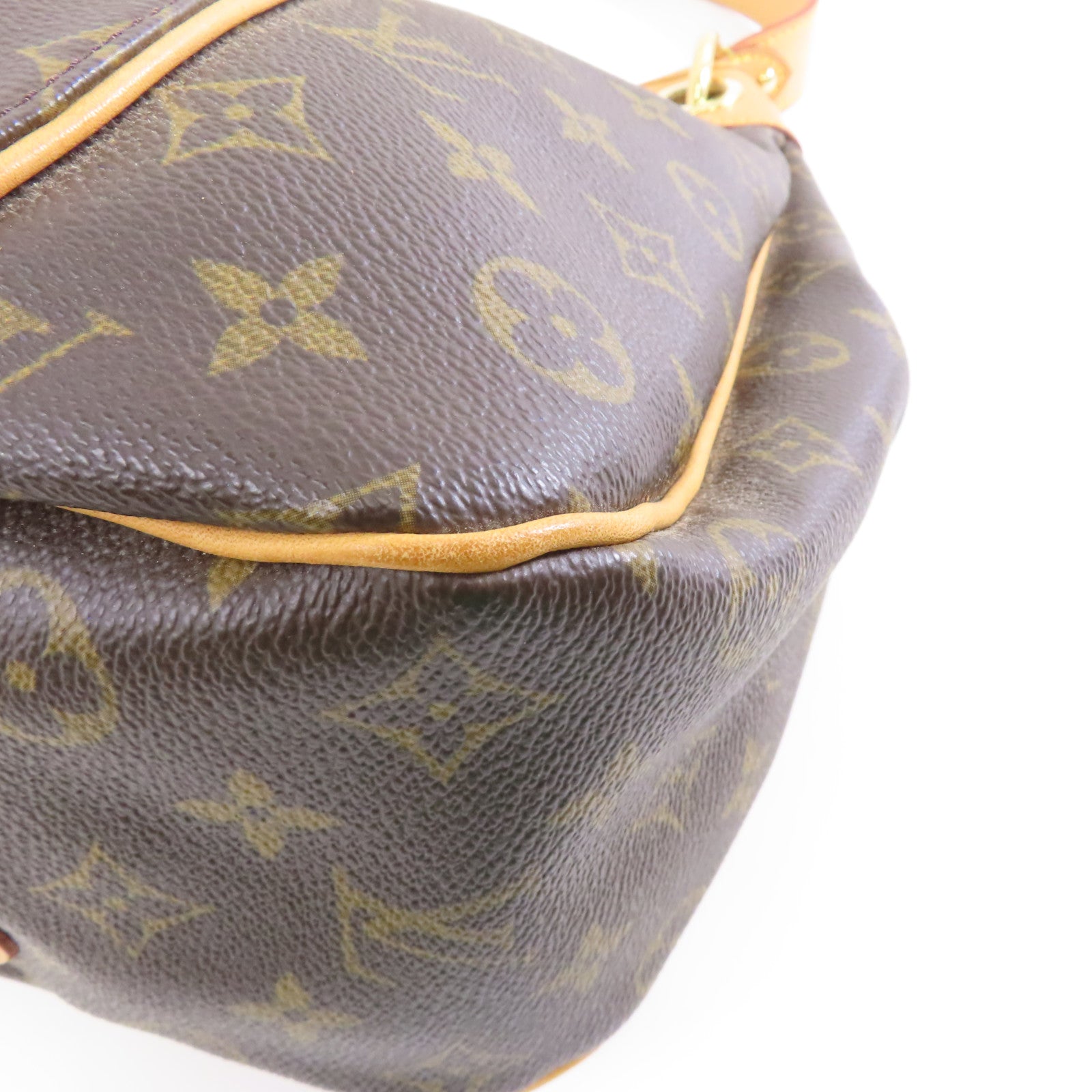 LOUIS VUITTON 【激減優惠】Monogram Galliera PM金扣肩背袋啡色