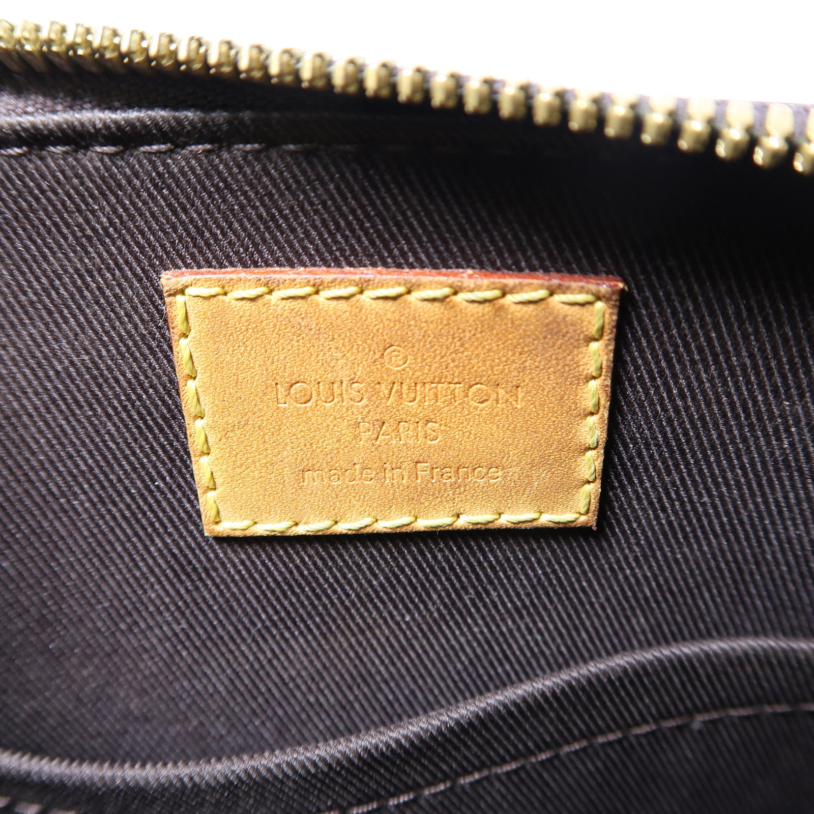 LOUIS VUITTON Vernis Alma BB金扣手挽肩背兩用袋深紅色