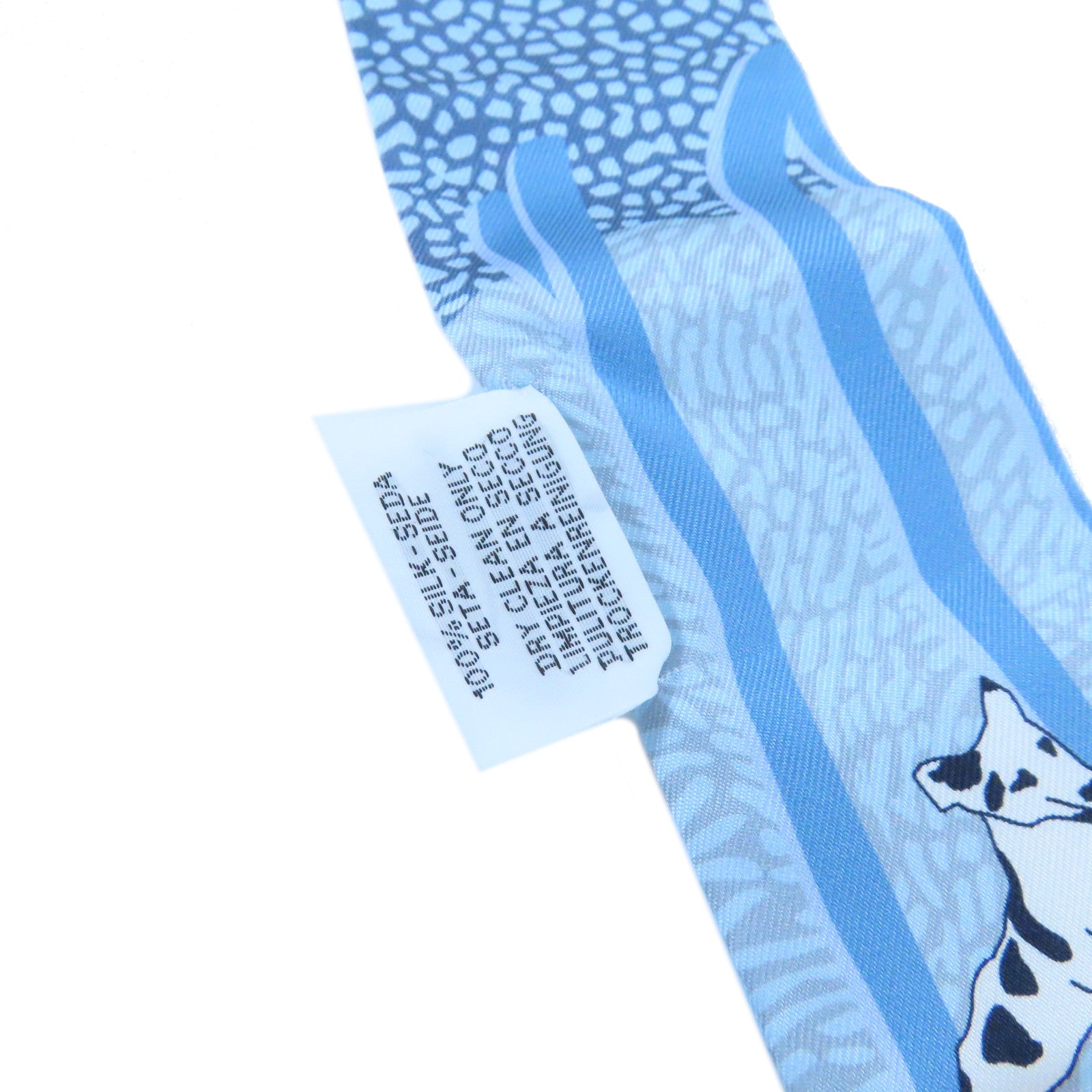 HERMES 【激減優惠】絲質Twilly Scarf絲巾淺藍色