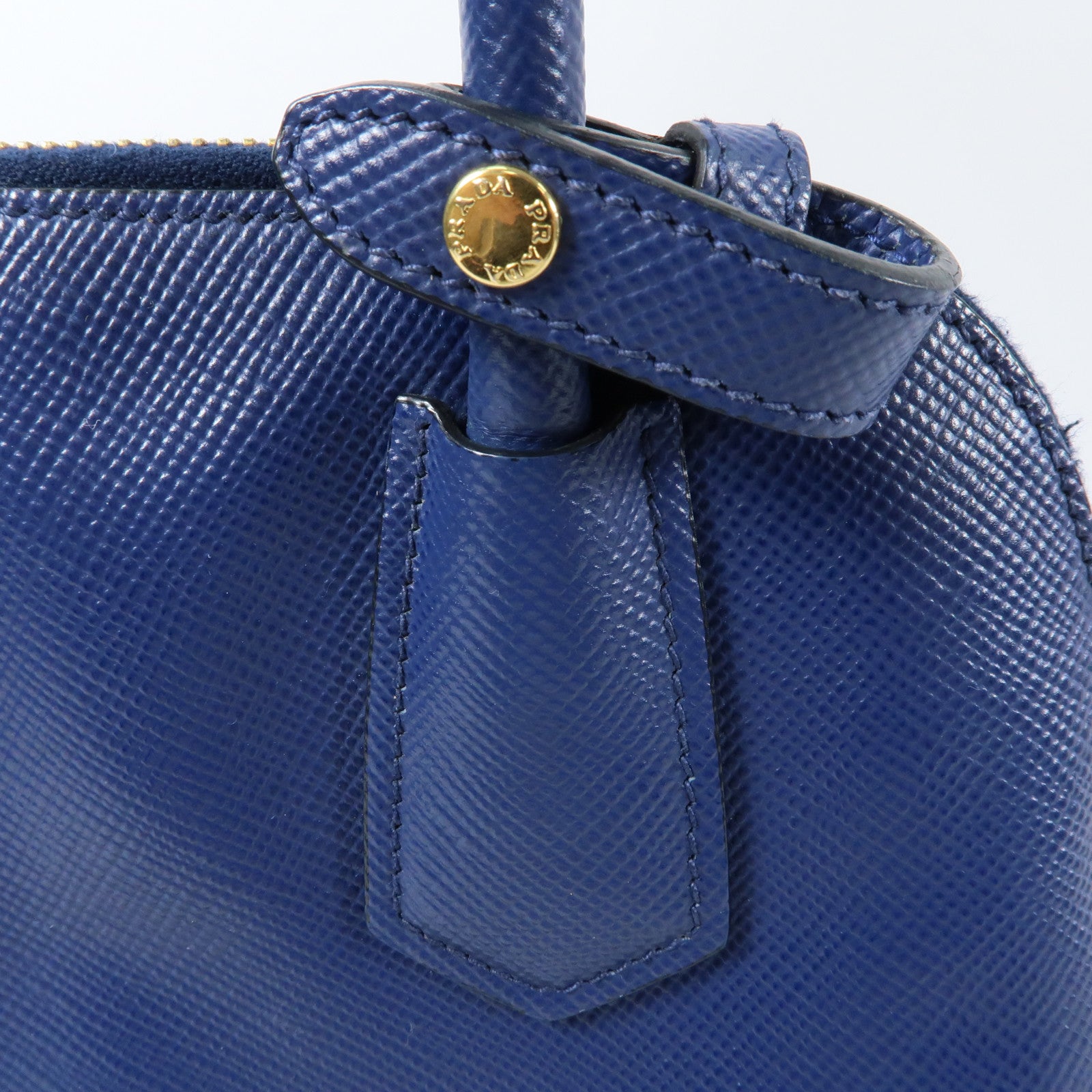 PRADA 牛皮皮革2way Shoulder金扣手挽肩背兩用袋