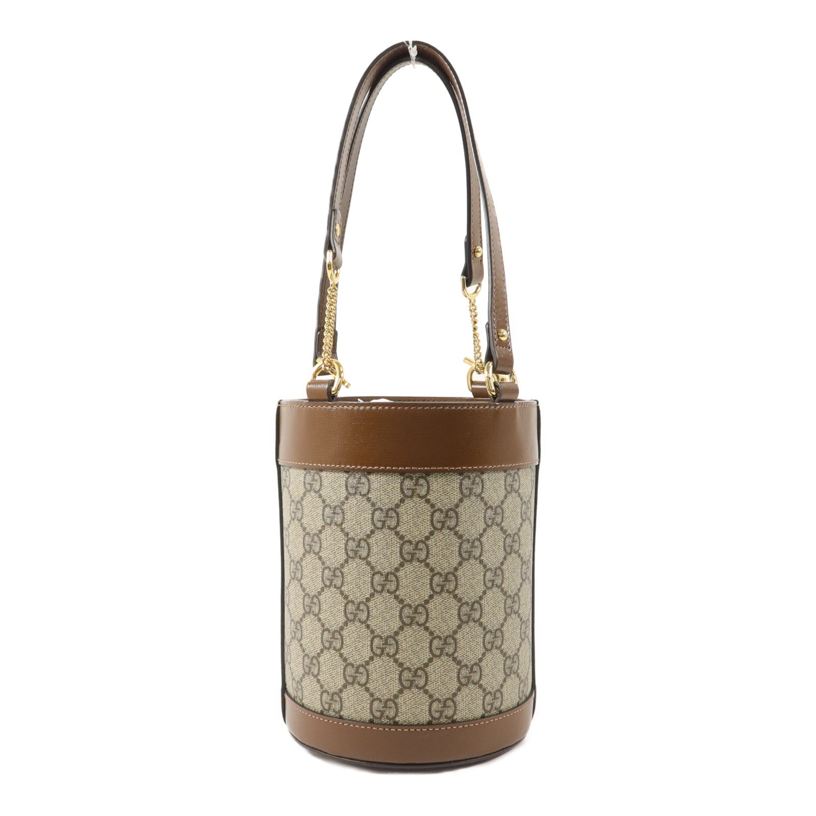 GUCCI 【激減優惠】塗層帆布Horsebit 1955 Bucket Bag手挽袋