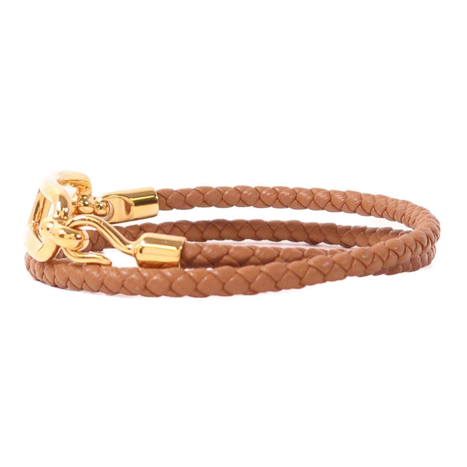 HERMES Swift皮革Roulis Double Tour手鐲