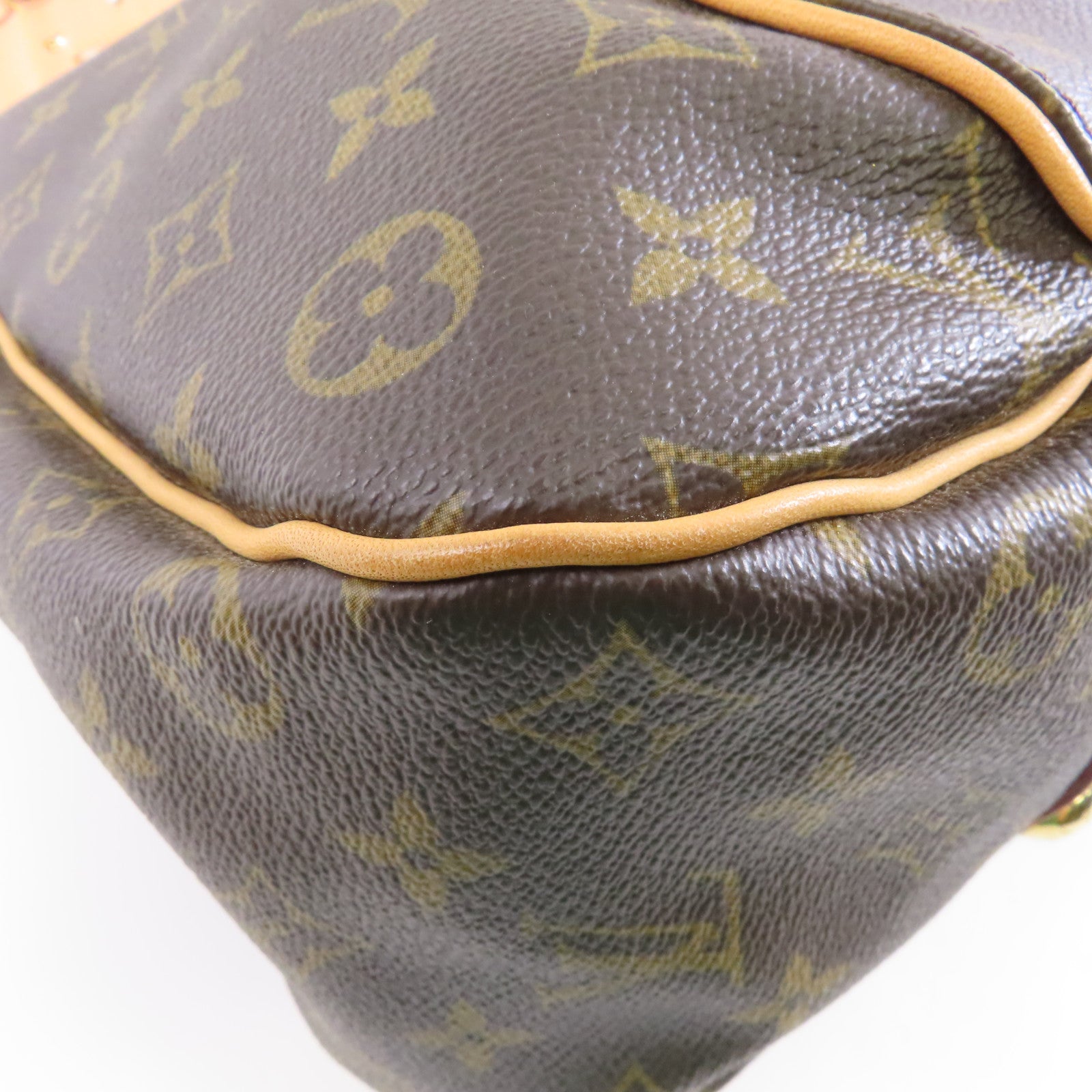 LOUIS VUITTON 【激減優惠】Monogram Galliera PM金扣肩背袋啡色