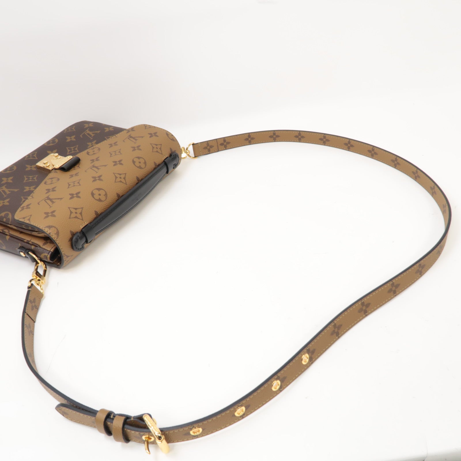 LOUIS VUITTON LV Pochette Metis 2 Way Shoulder Bag M44876 Monogram Reverse Brown
