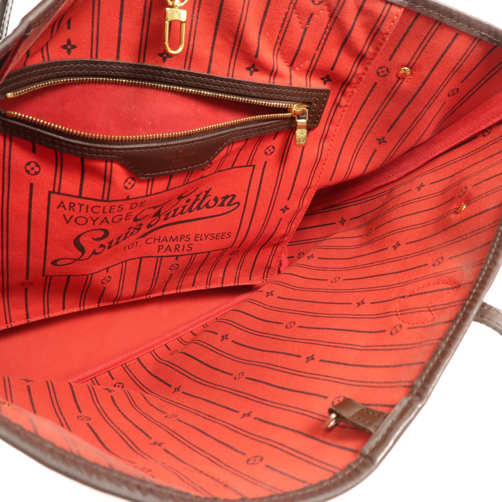 LOUIS VUITTON Damier Neverfull MM肩背袋