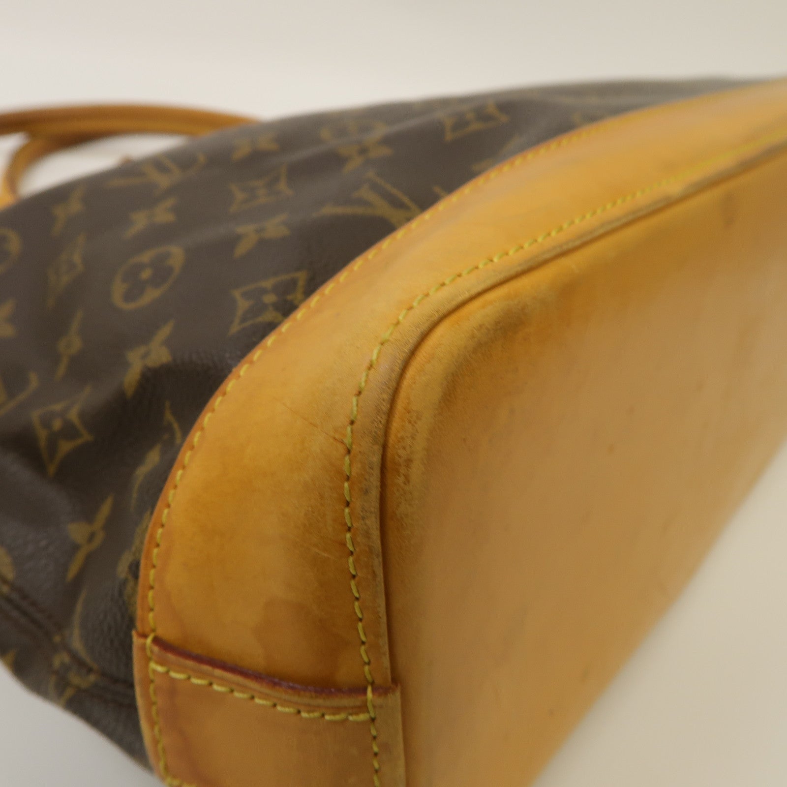 LOUIS VUITTON 【激減優惠】Monogram Lockit Horizontal金扣手挽袋啡色