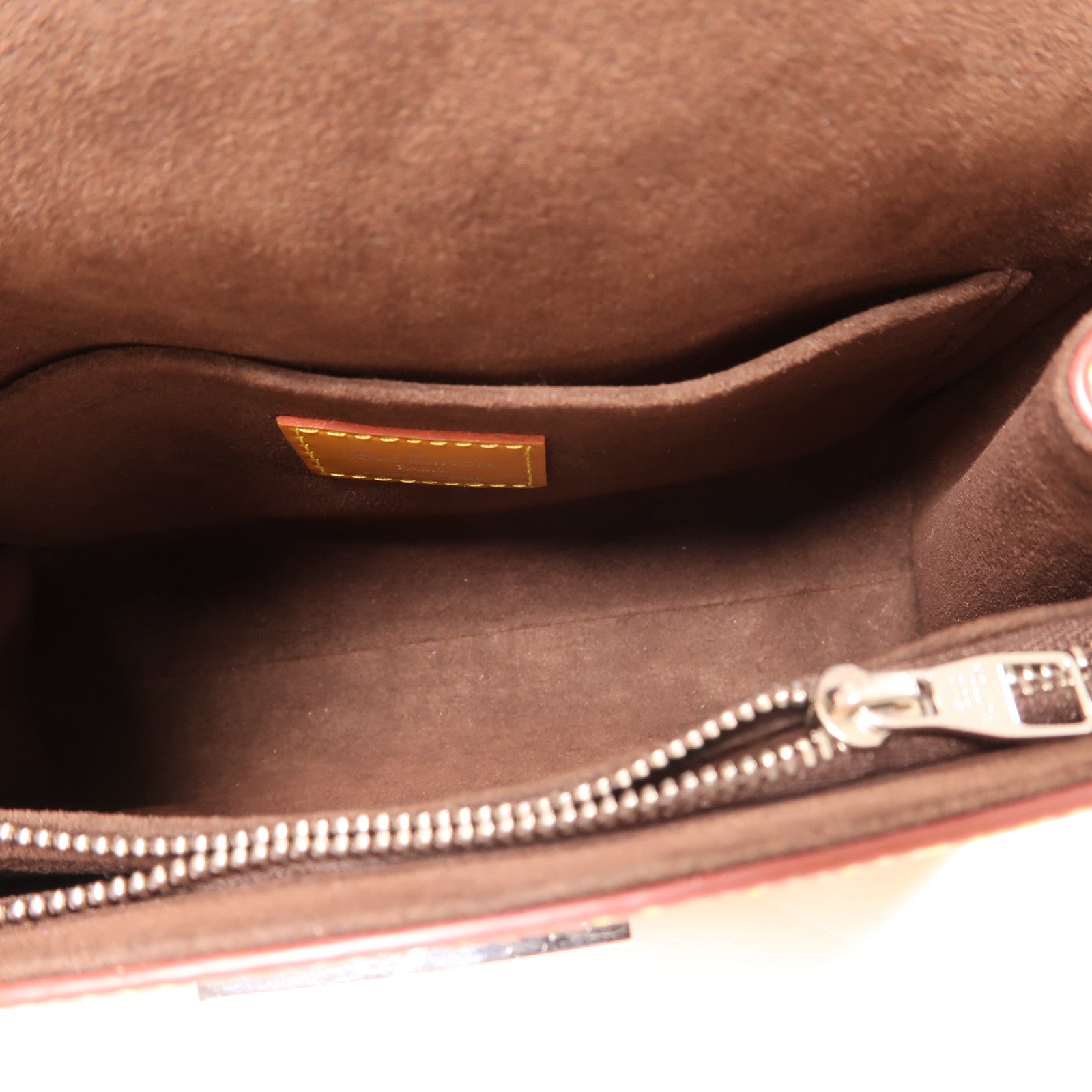 LOUIS VUITTON Epi Cluny Mini銀扣手挽肩背兩用袋啡色
