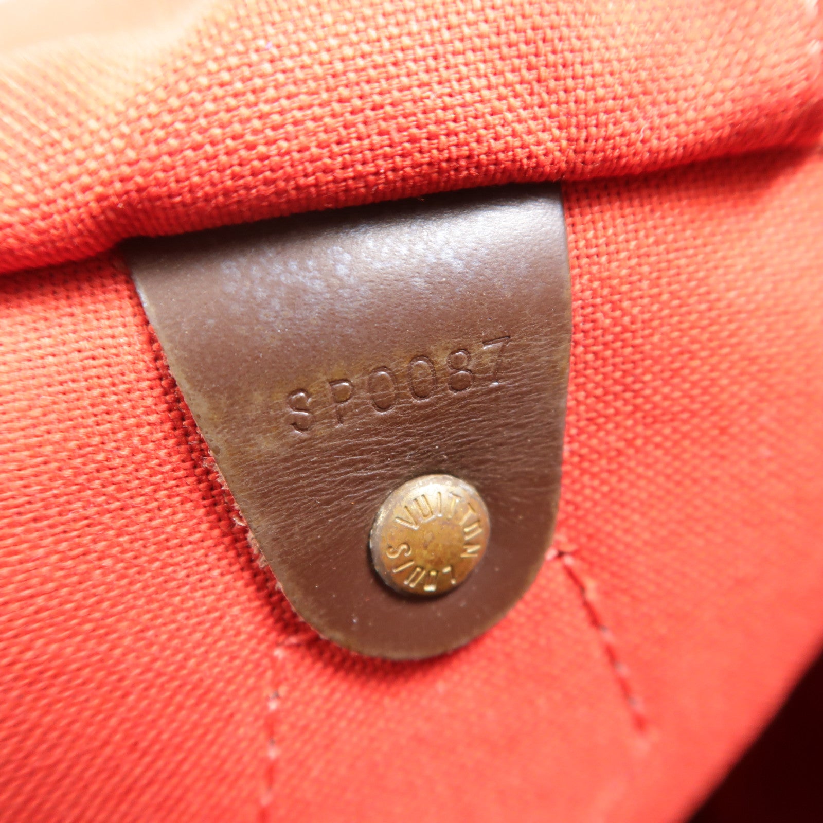 LOUIS VUITTON Damier Speedy 25金扣手挽袋