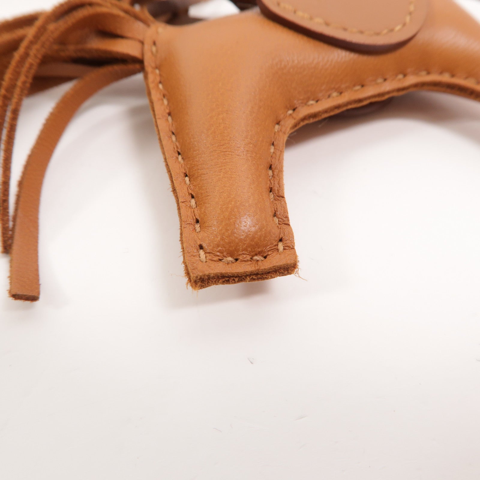 HERMES Milo/Swift皮革Rodeo Pegase PM掛飾Gold