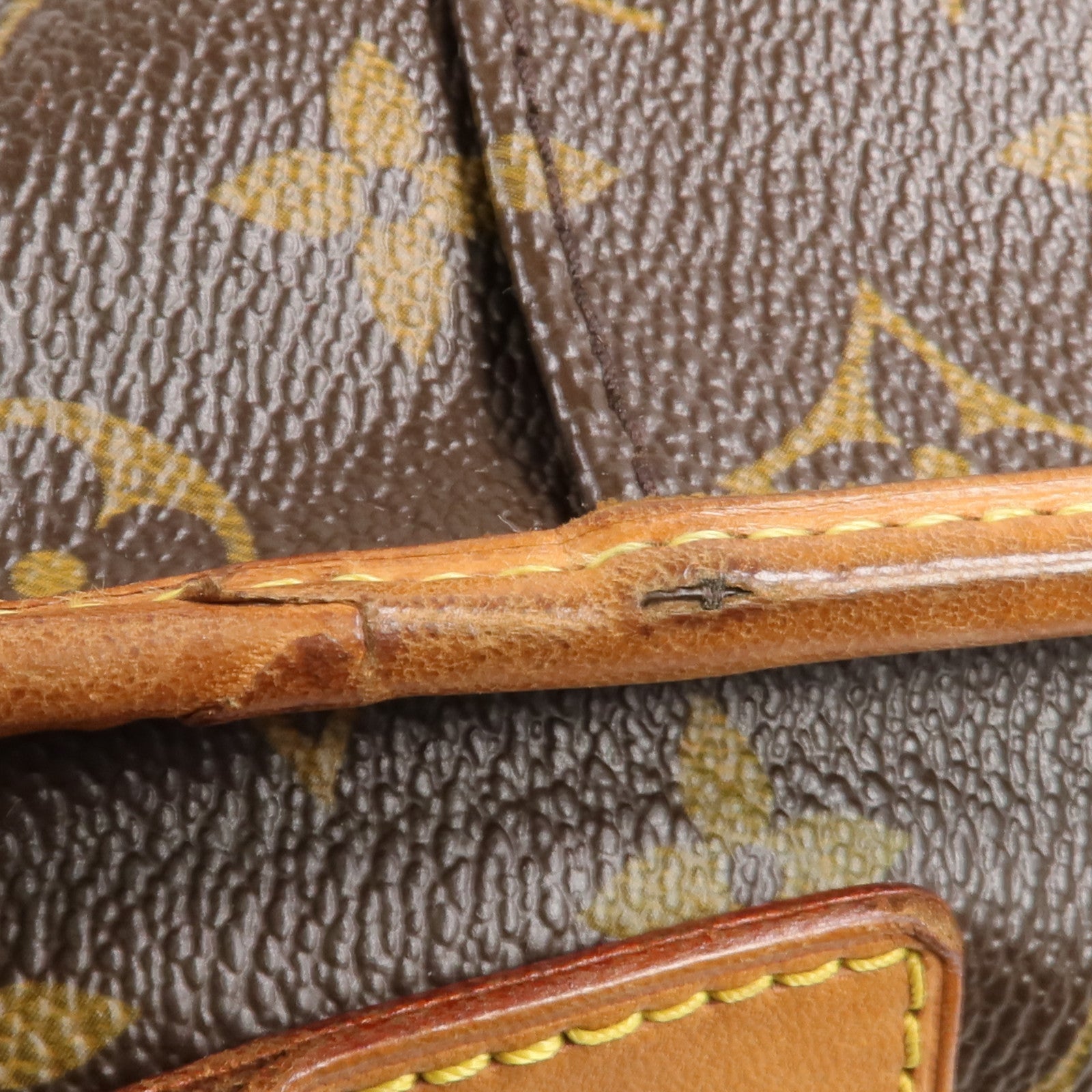 LOUIS VUITTON Monogram Bosphore金扣肩背袋棕色