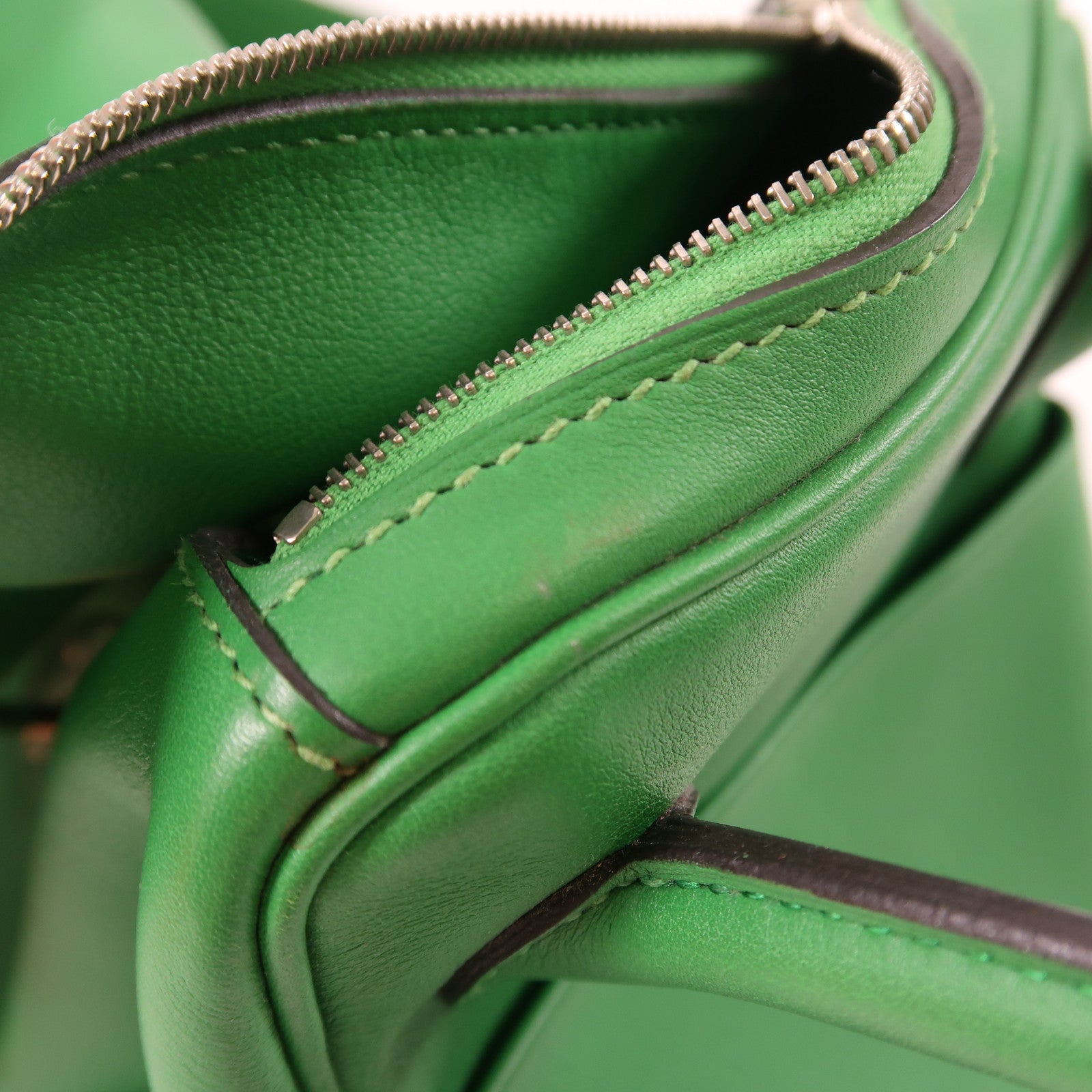 HERMES Swift皮革Lindy 26銀扣手挽肩背兩用袋Bamboo