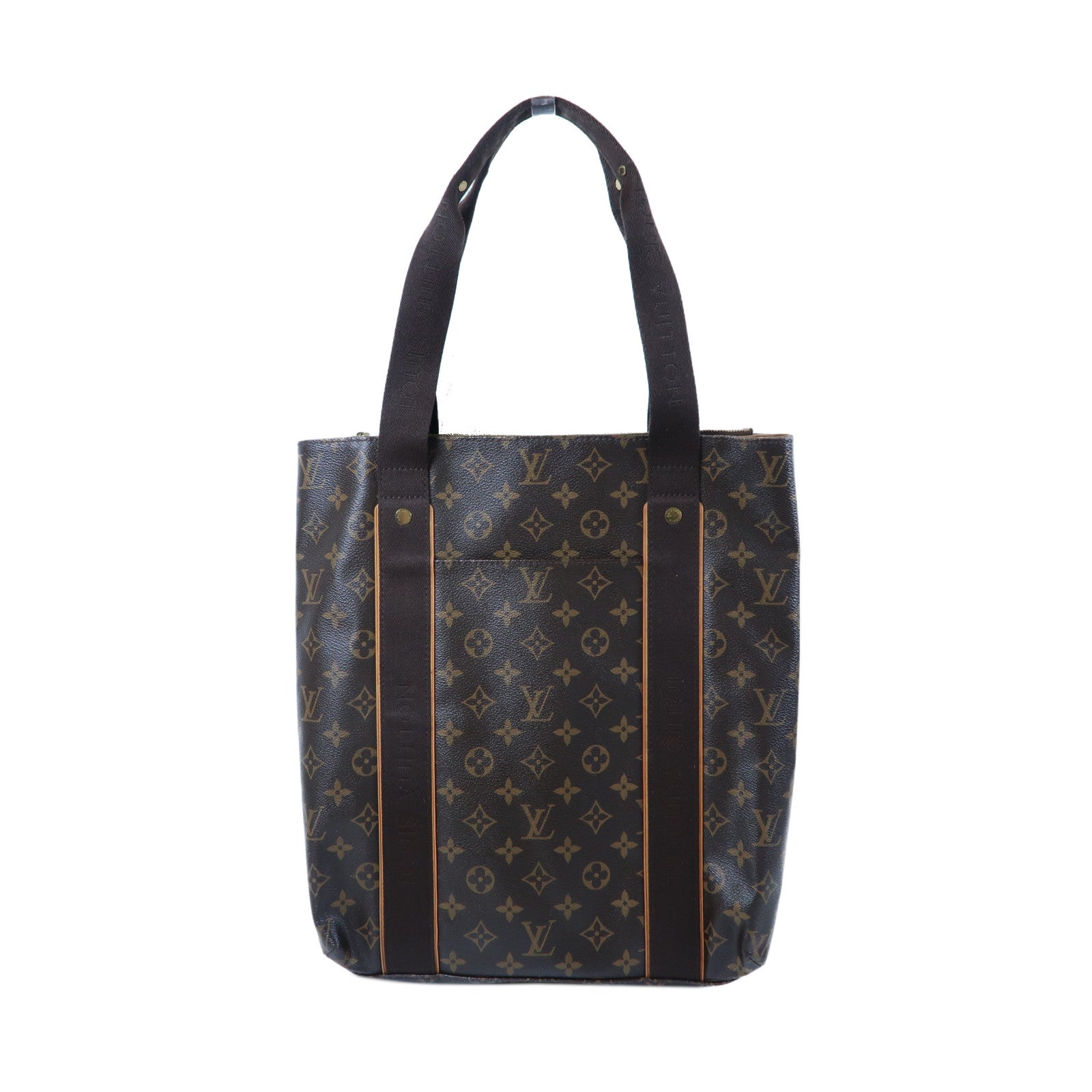 LOUIS VUITTON Monogram Beaubourg金扣手挽袋啡色