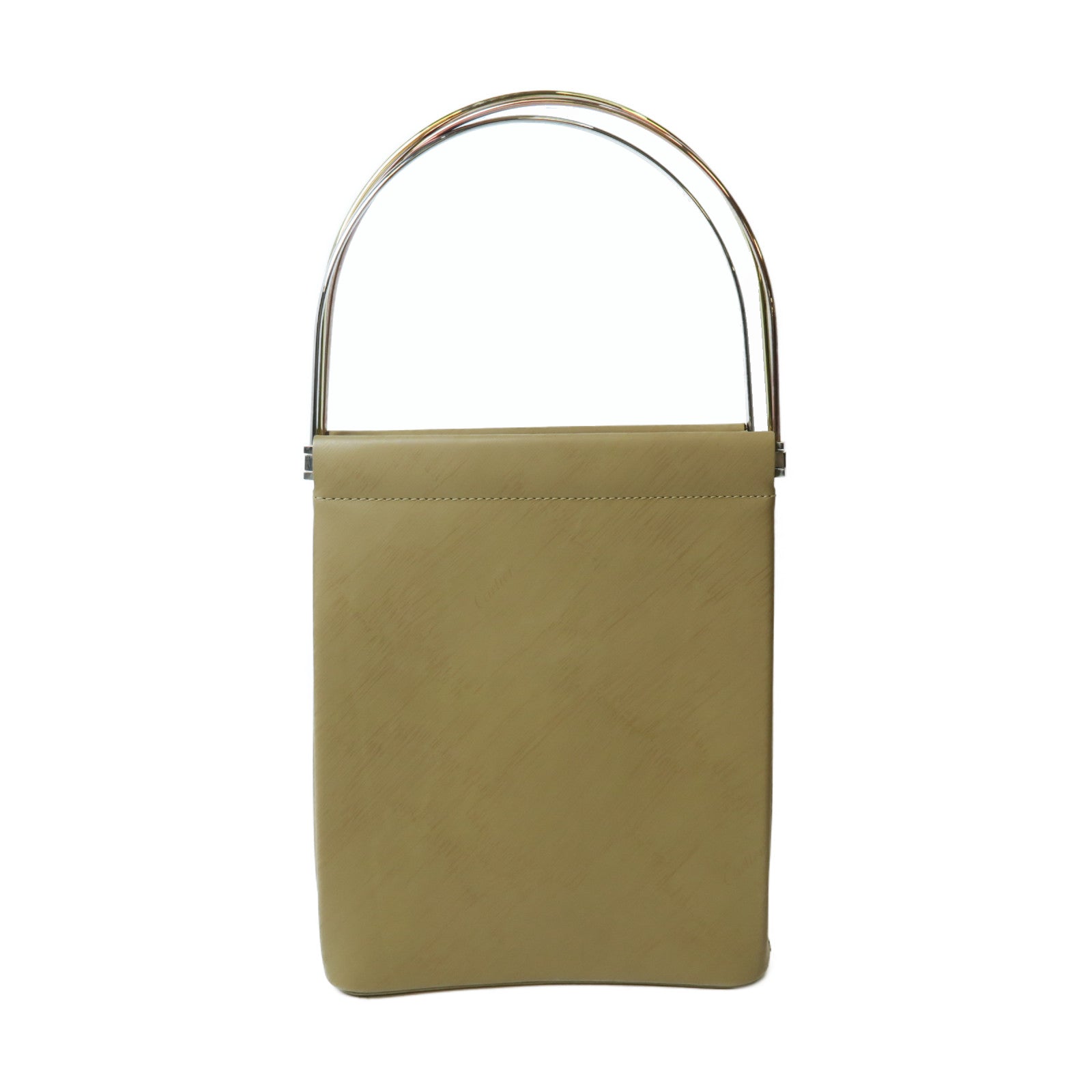 CARTIER 【激減優惠】牛皮皮革Trinity Handbag手挽袋淺褐色
