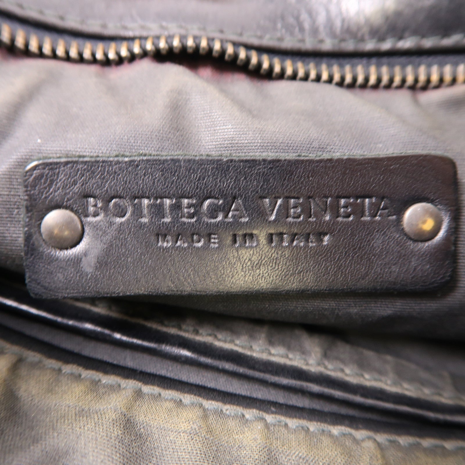 BOTTEGA VENETA 織紋皮革Shoulder Bag肩背袋黑色