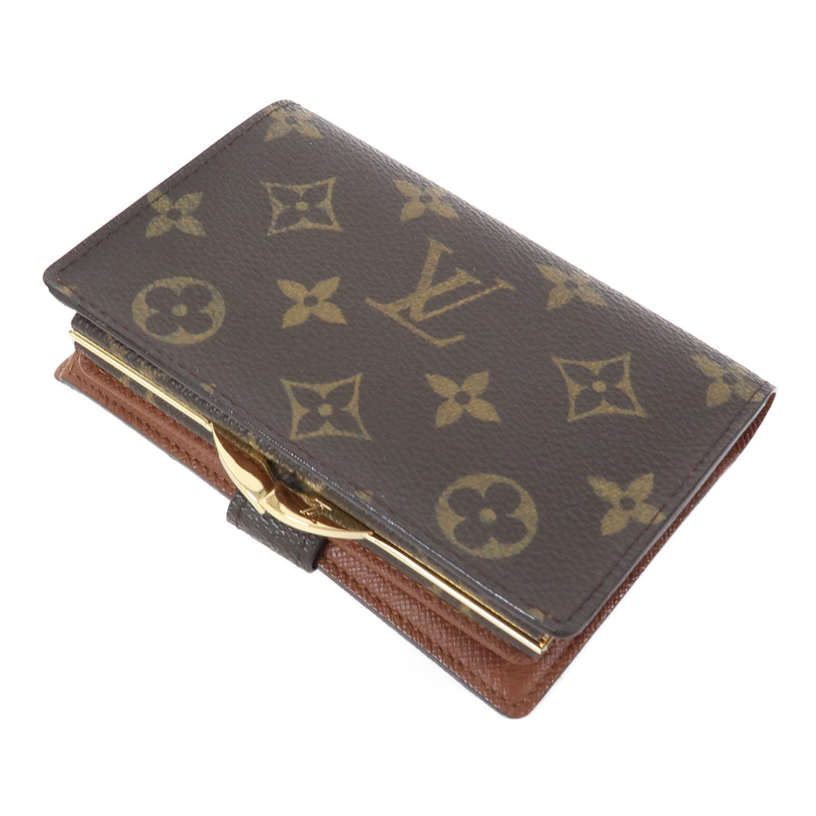 LOUIS VUITTON Monogram Portefeuille Viennois金扣錢包啡色
