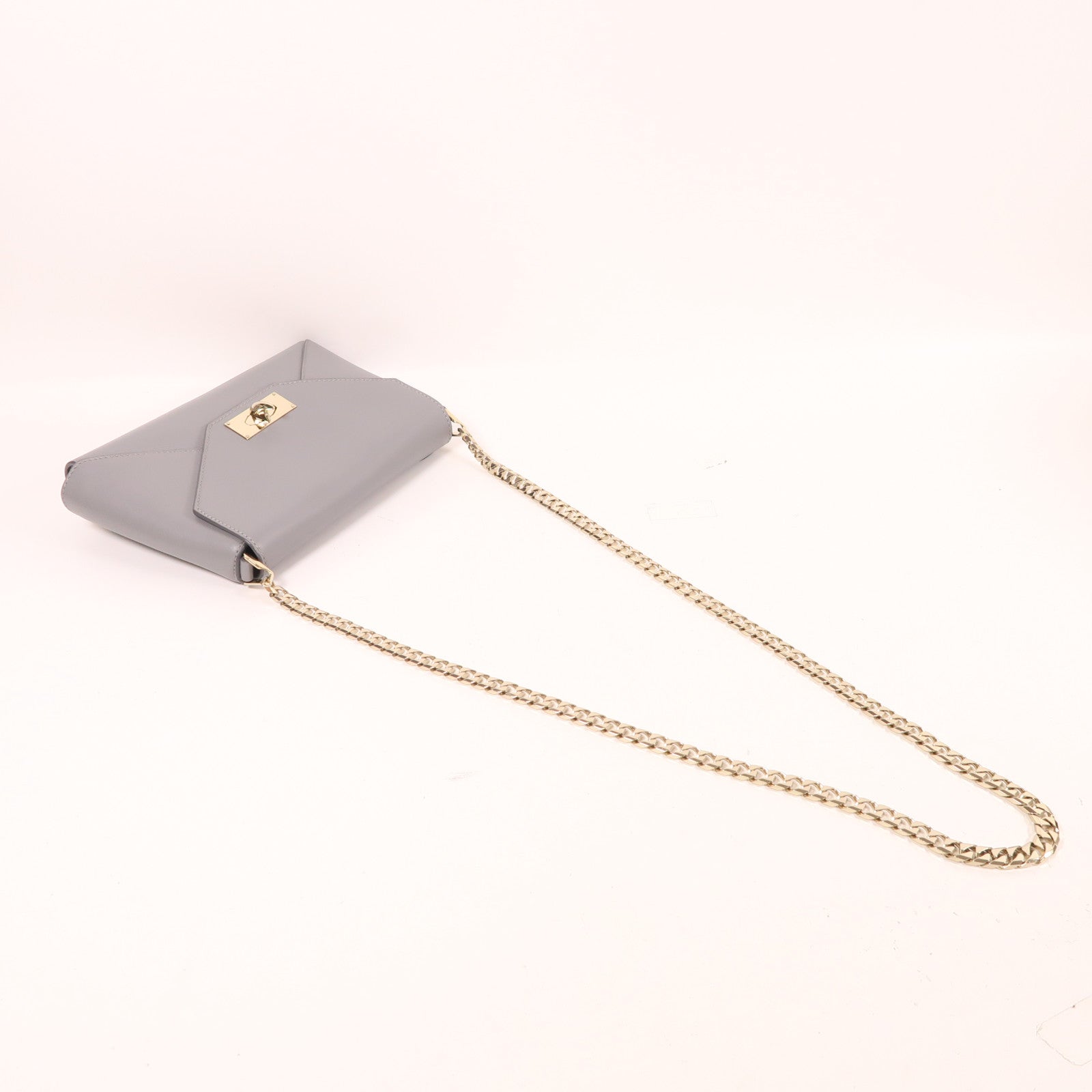 GIVENCHY 羊皮皮革Shoulder Bag金扣鏈帶肩背袋