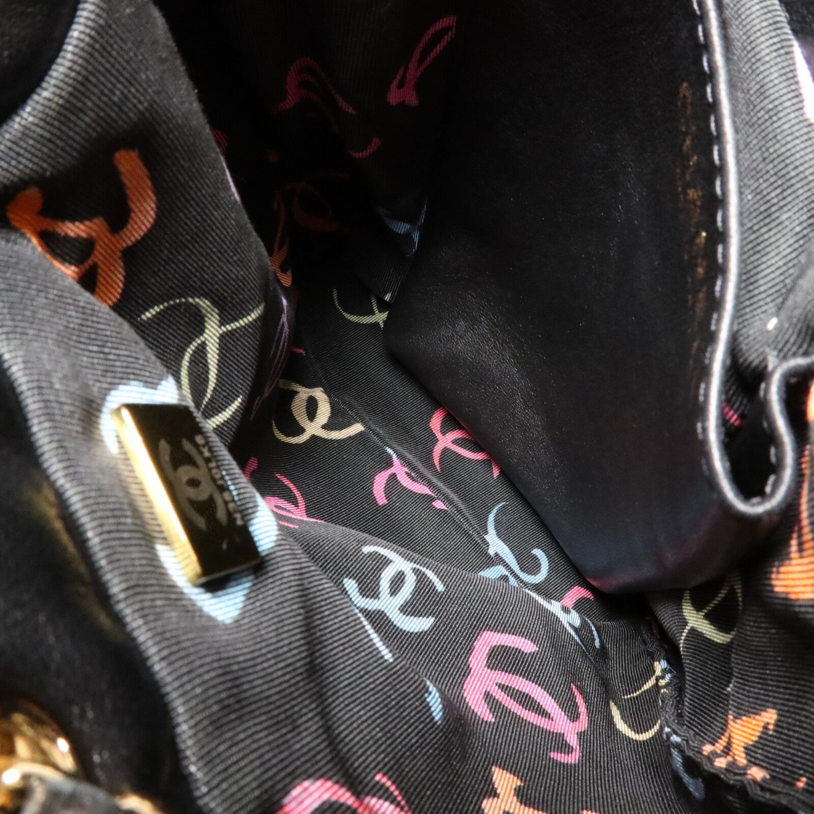 CHANEL 羊皮皮革Bucket Backpack鏈帶背包