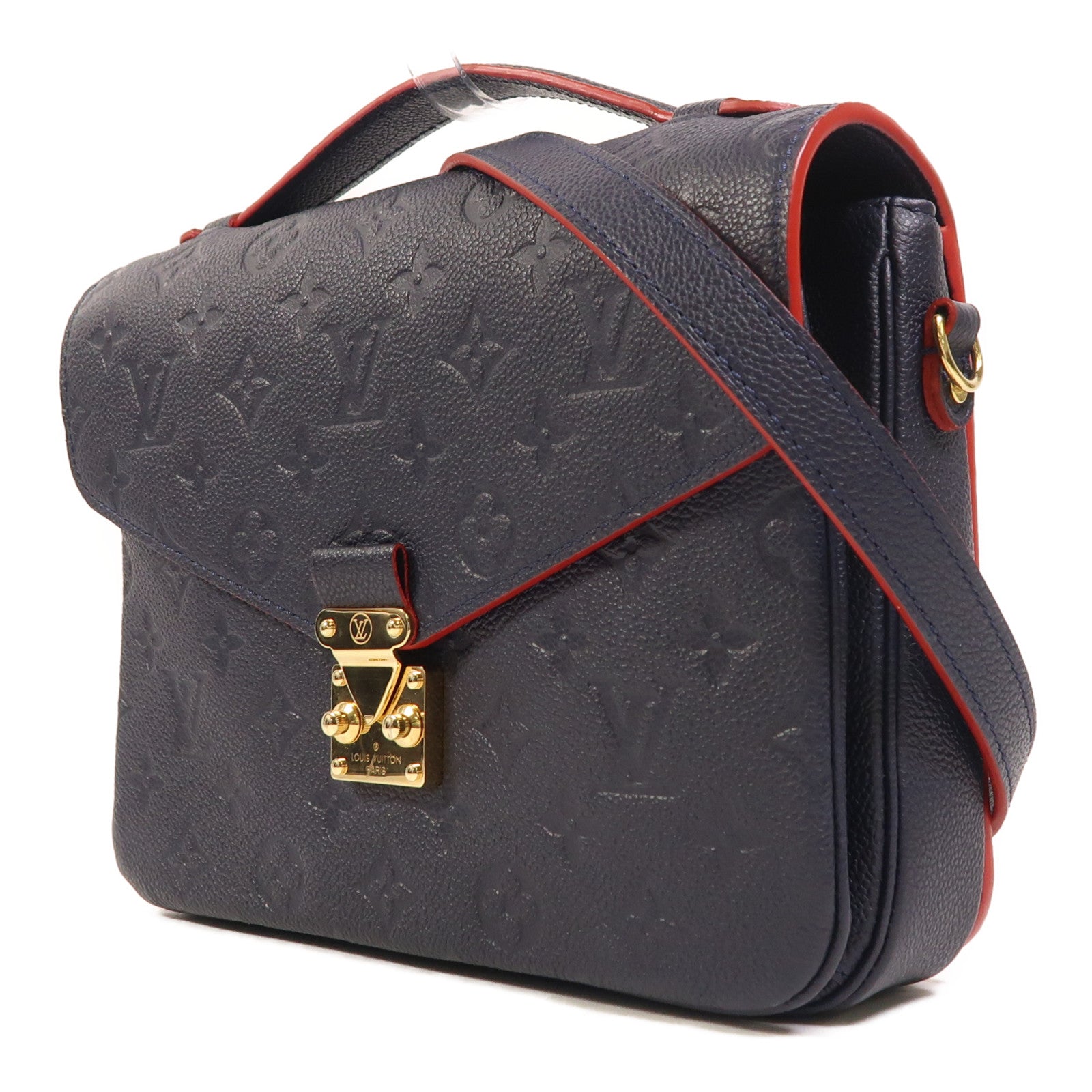 LOUIS VUITTON Monogram Empreinte Pochette Metis金扣手挽肩背兩用袋