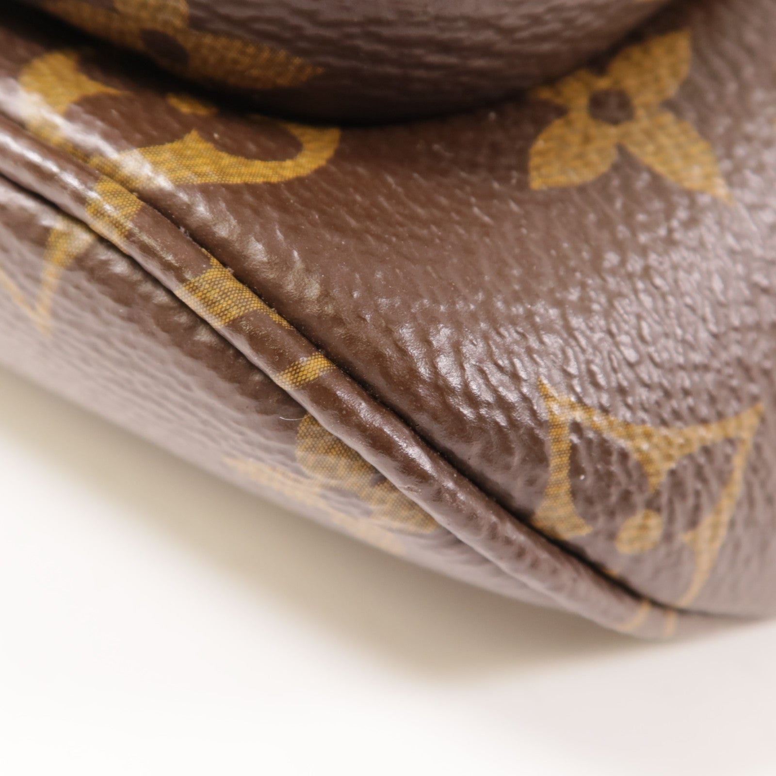 LOUIS VUITTON Monogram Mini Bumbag金扣鏈帶手挽肩背兩用袋棕色