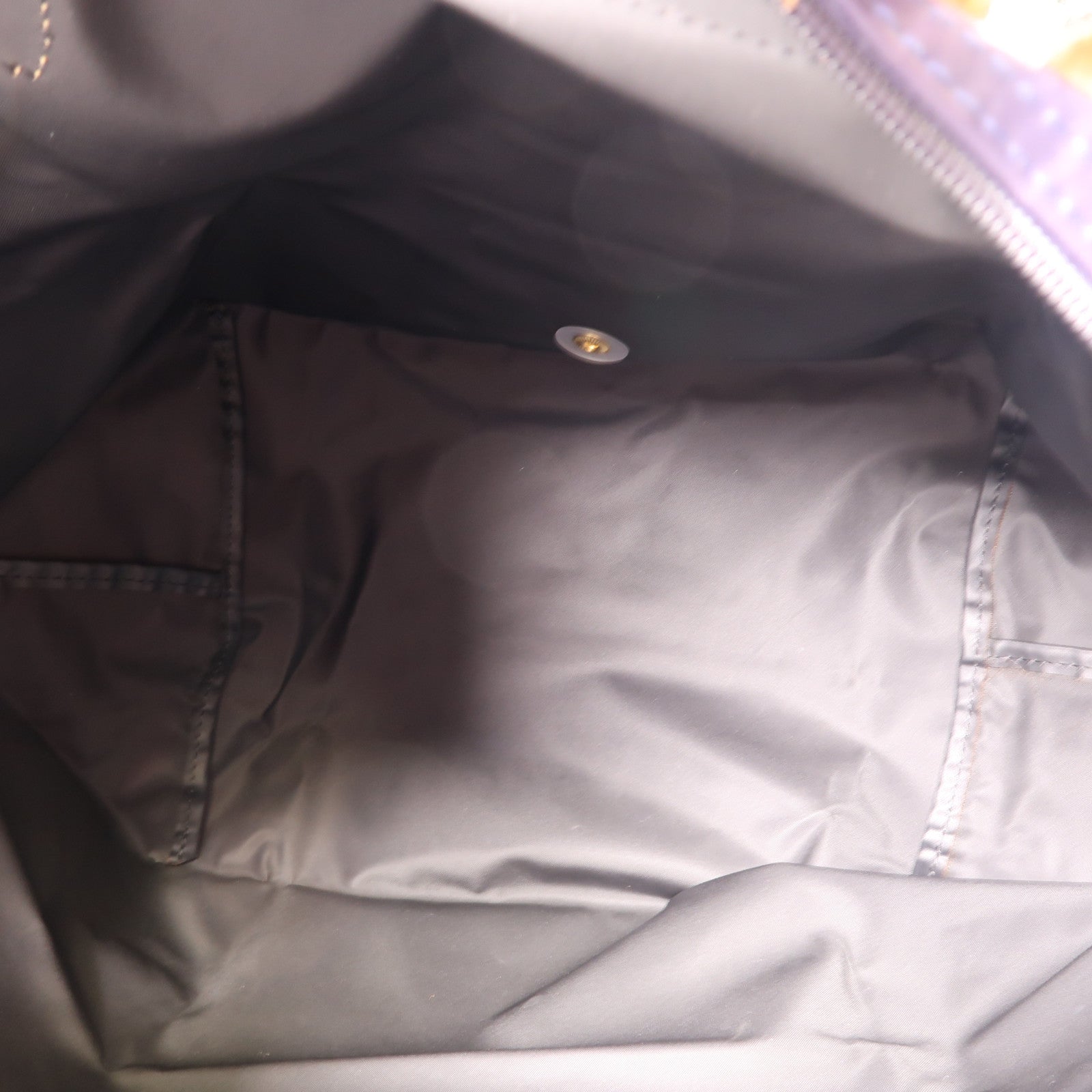 Longchamp 尼龍Handbag金扣手挽袋紫色