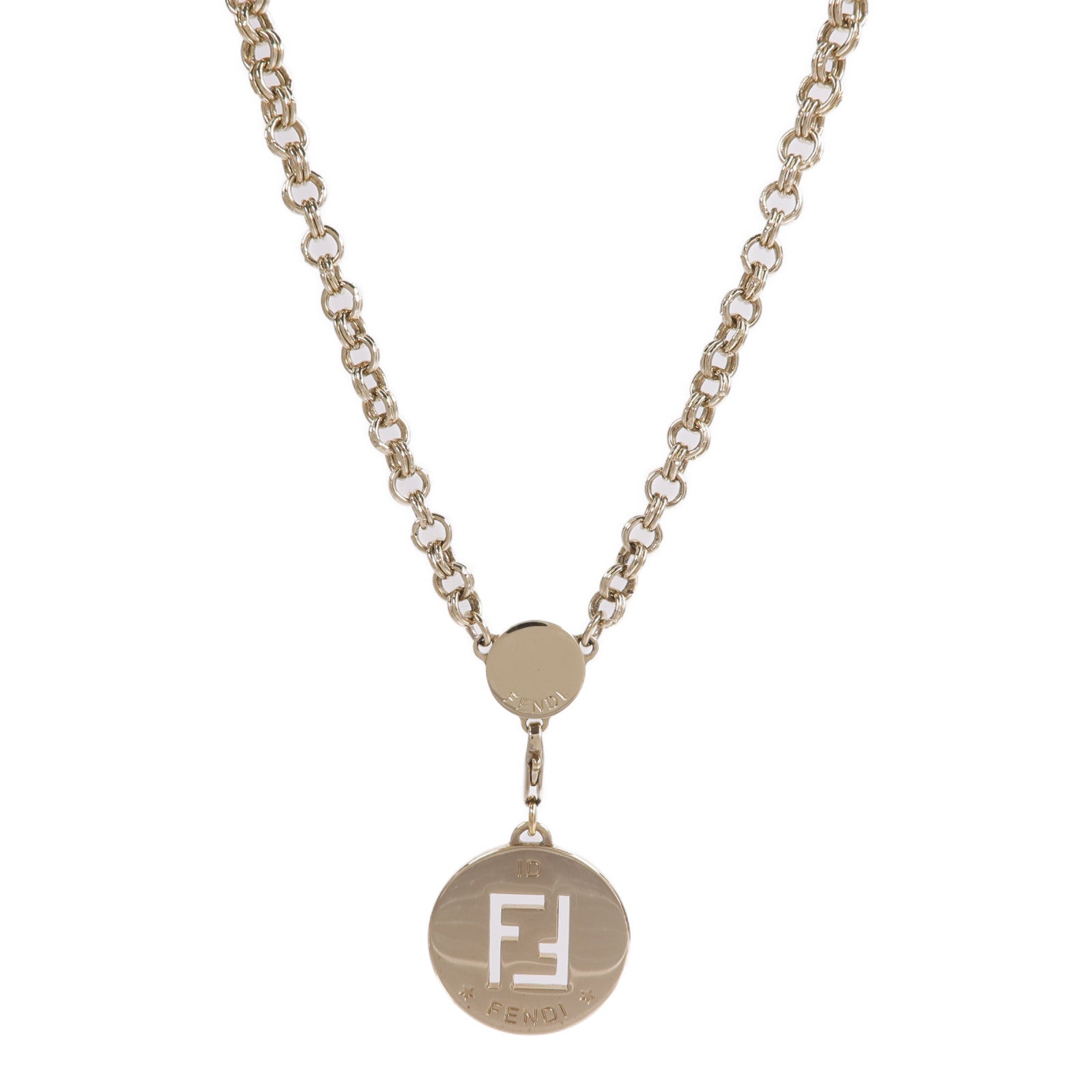 FENDI 金屬Identification Pendant項鍊