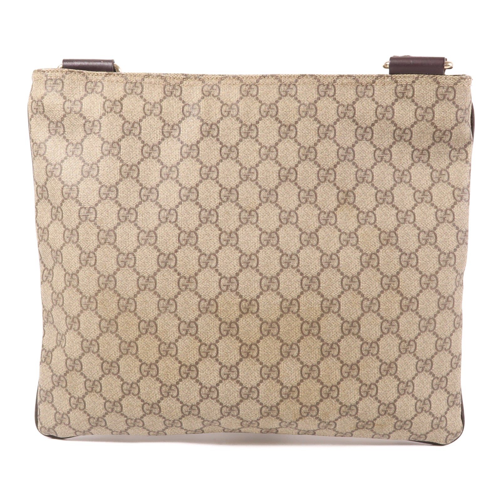 GUCCI 塗層帆布Shoulder Bag金扣肩背袋