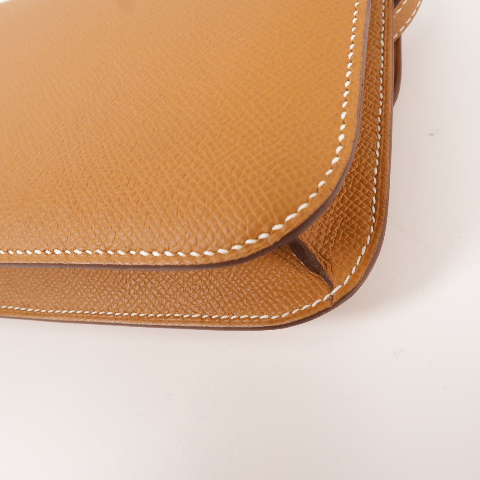 HERMES Epsom皮革Constance Elan肩背袋Gold