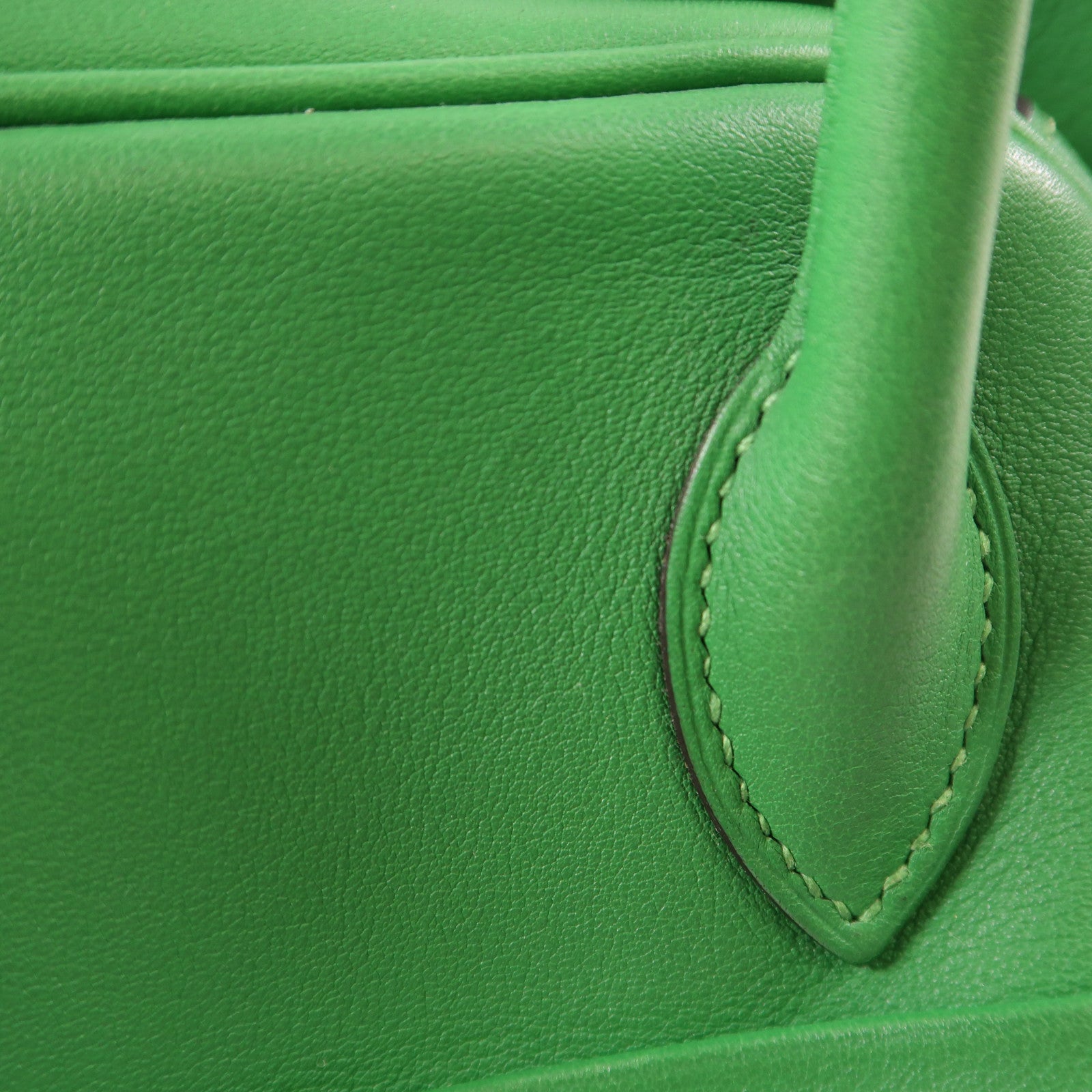 HERMES PHW Lindy 26 2Way Shoulder Hand Bag Veau Swift Leather Stamp R 1K Bamboo