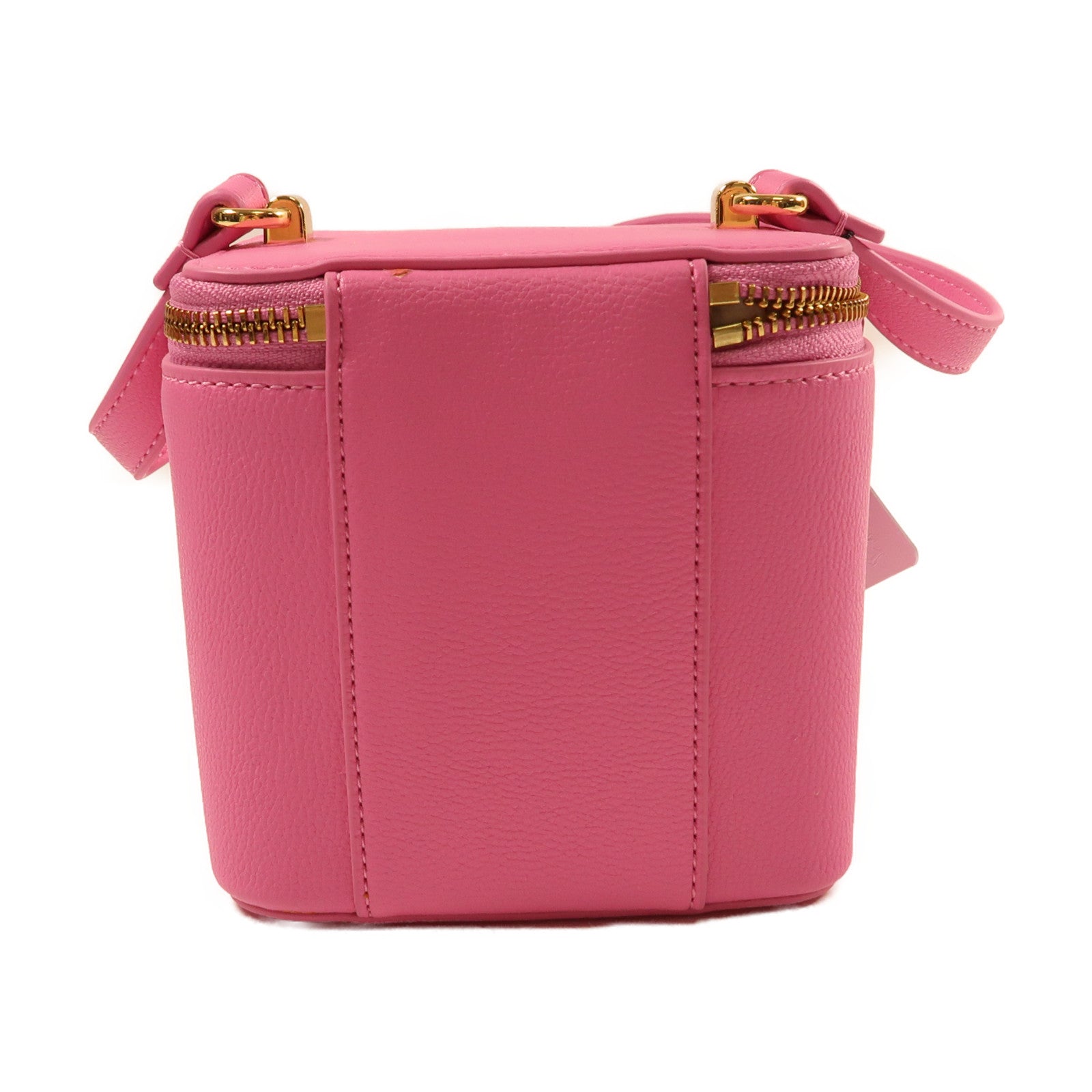 MOSCHINO 皮革Shoulder Bag金扣肩背袋粉紅色