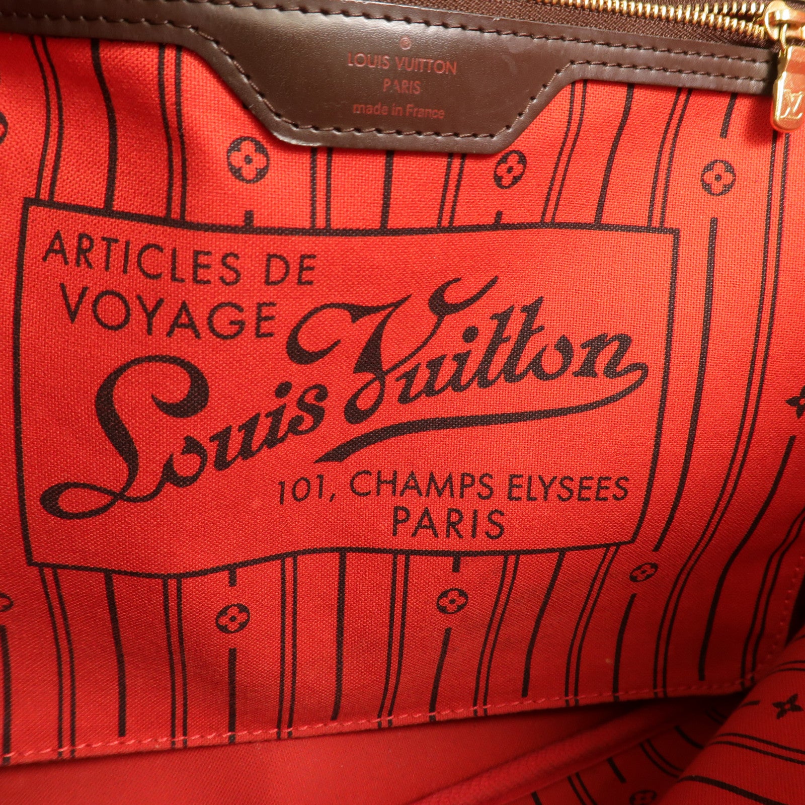 LOUIS VUITTON Damier Neverfull MM肩背袋