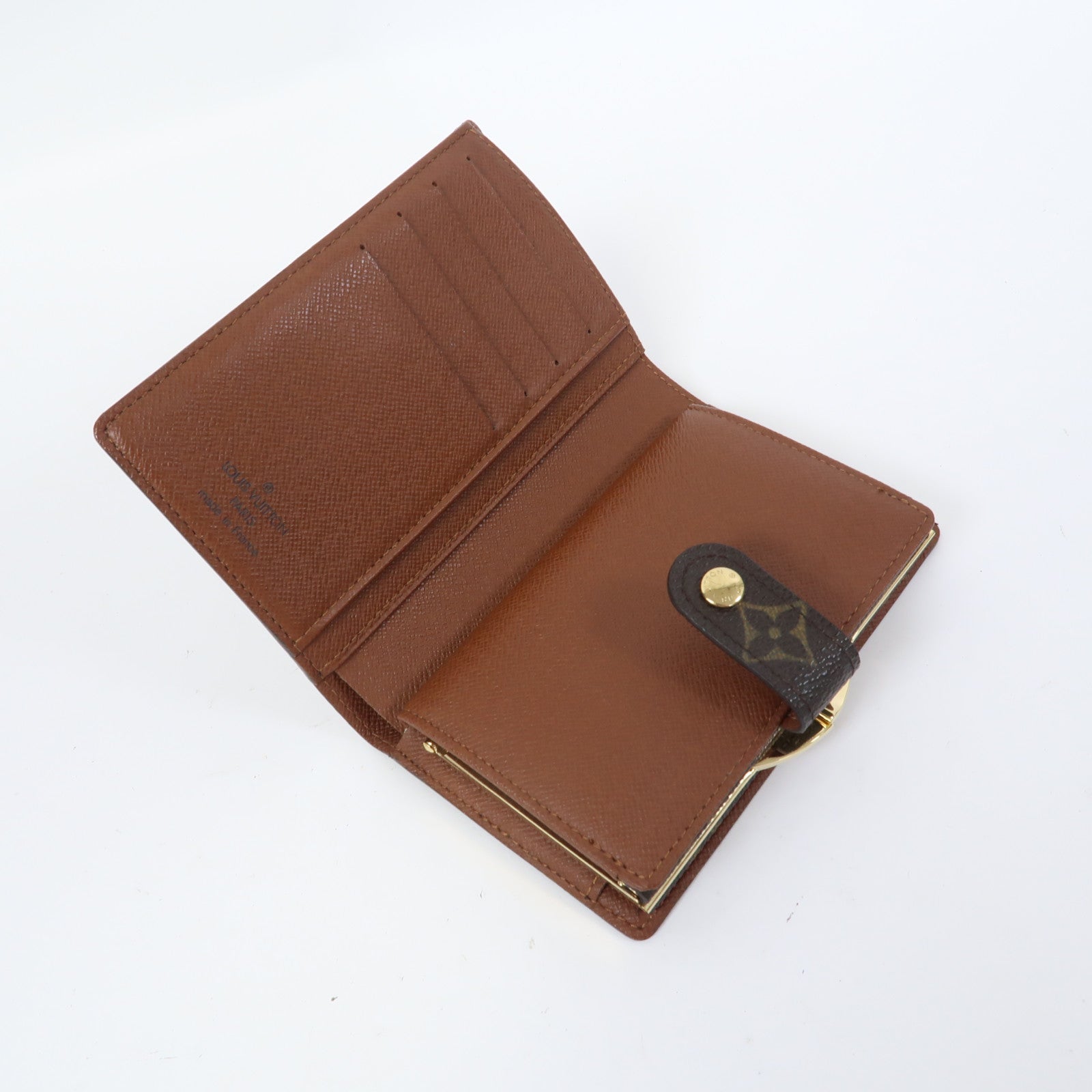 LOUIS VUITTON Monogram Portefeuille Viennois金扣錢包啡色