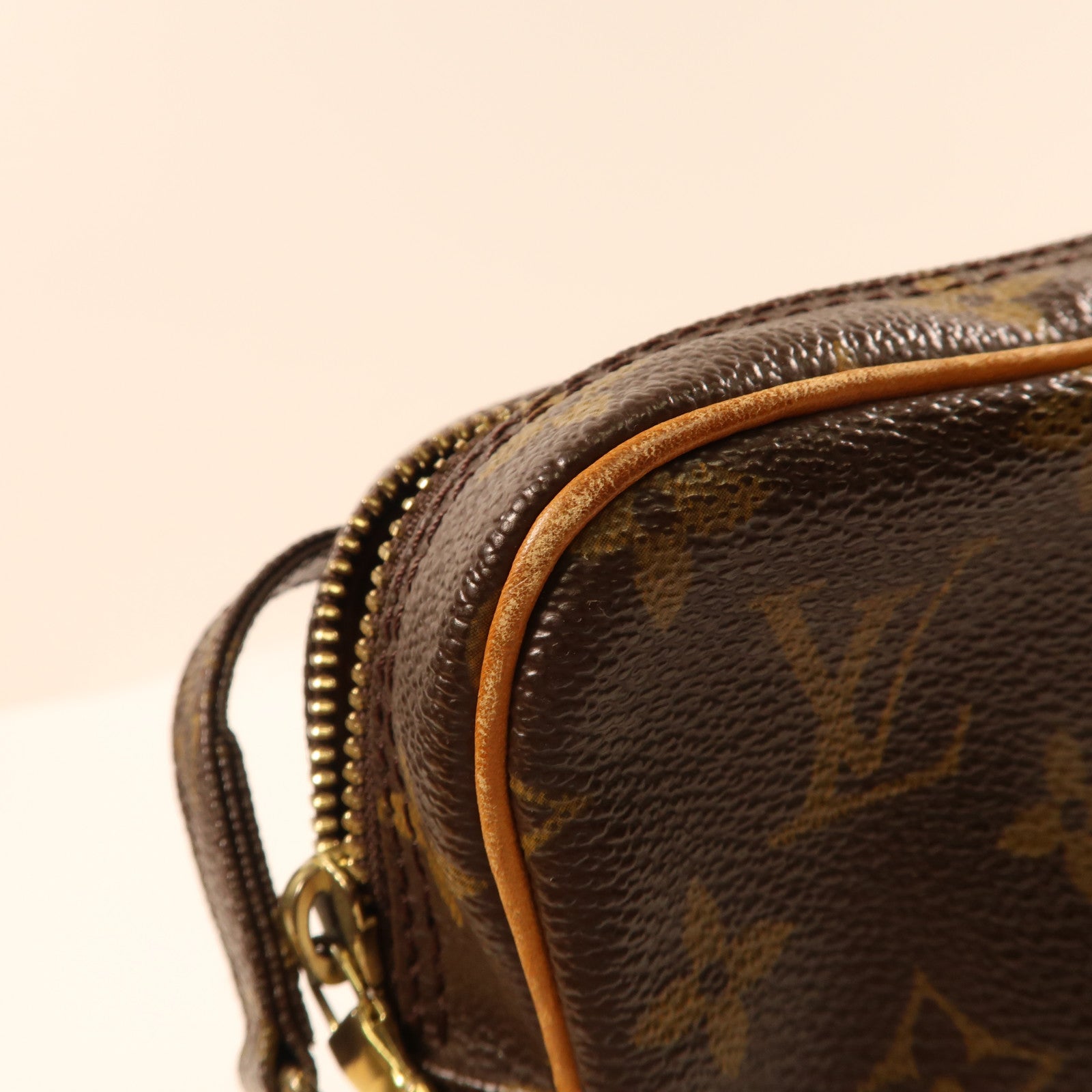 LOUIS VUITTON Monogram Danube金扣肩背袋啡色