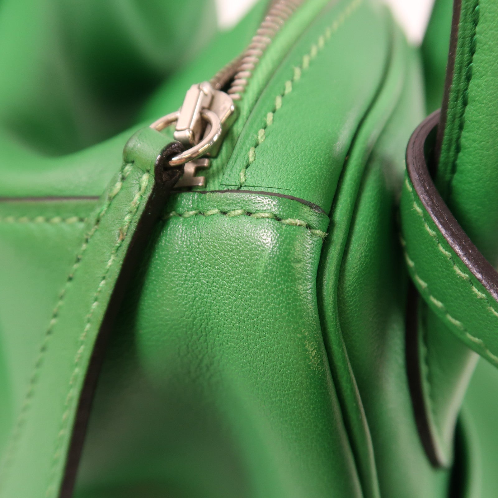 HERMES PHW Lindy 26 2Way Shoulder Hand Bag Veau Swift Leather Stamp R 1K Bamboo